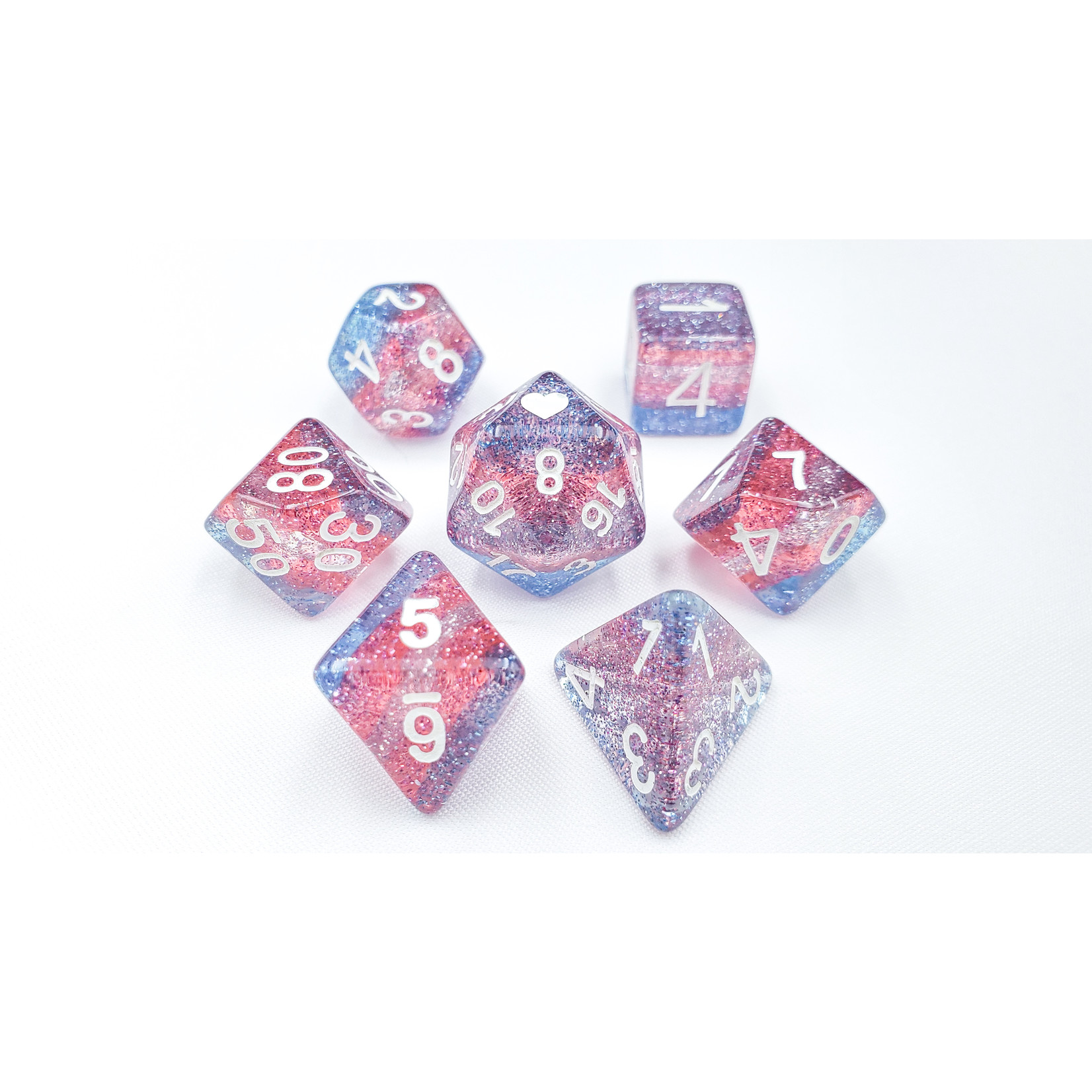 Prismatic Transgender Pride Dice Set