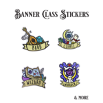 Banner Class RPG Stickers