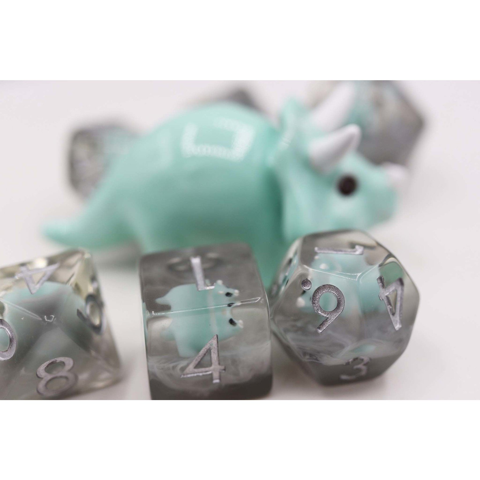 Baby Triceratops RPG Dice Set