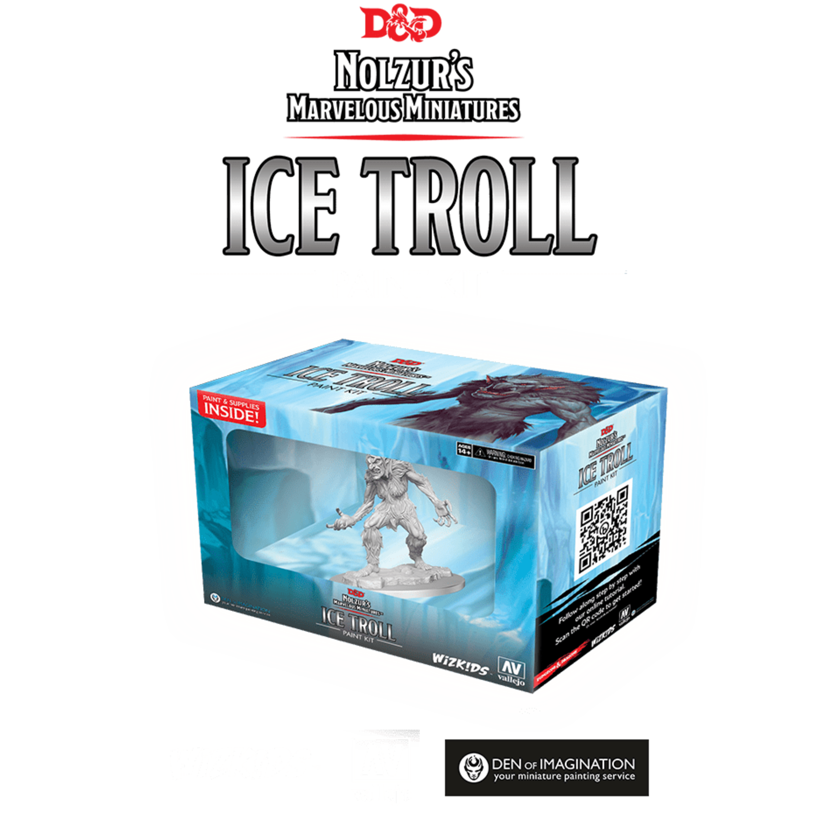 Dungeons & Dragons Nolzur`s Marvelous Miniatures: Paint Night Kit 8 - Ice Troll