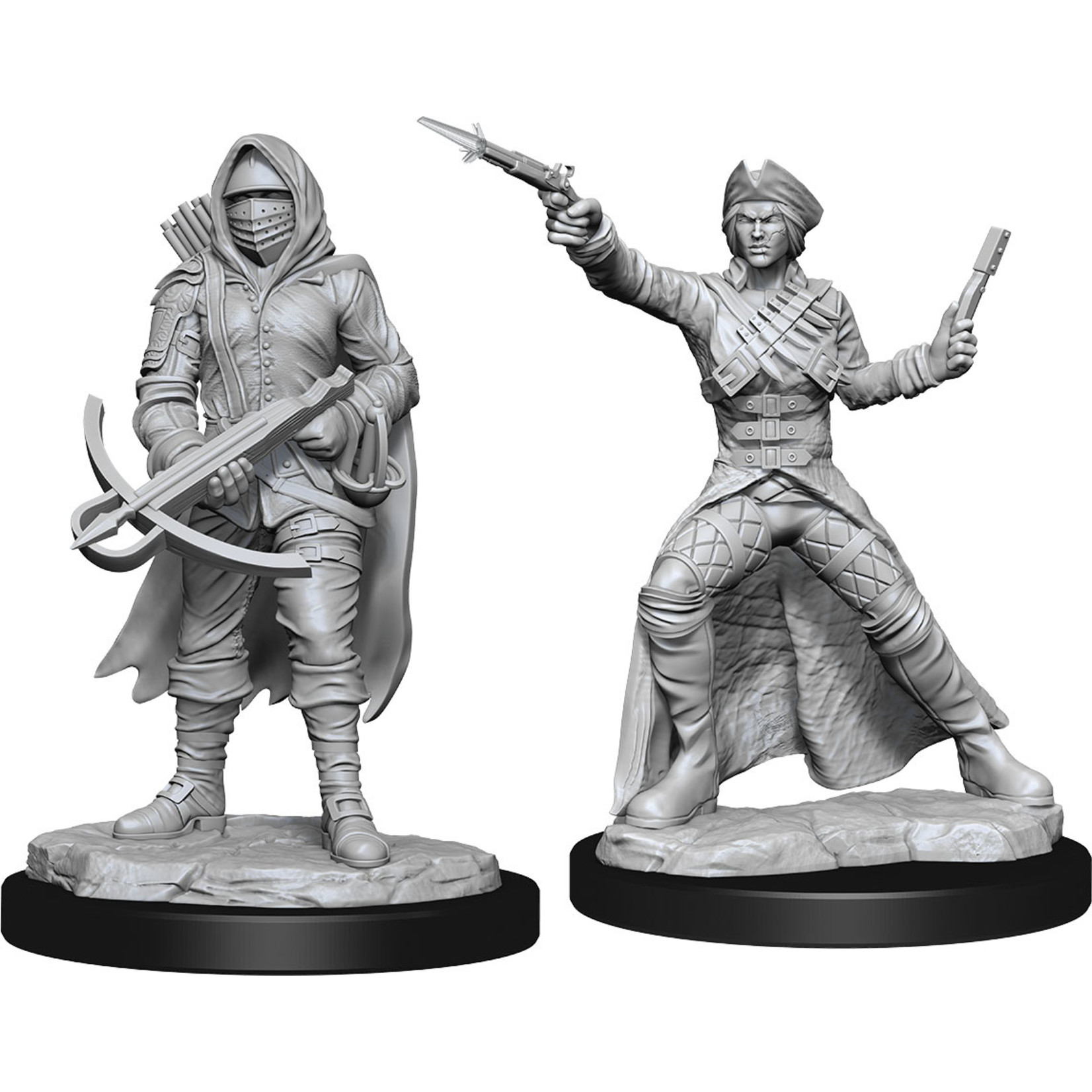 WizKids Deep Cuts Unpainted Miniatures: W15 Bounty Hunter & Outlaw