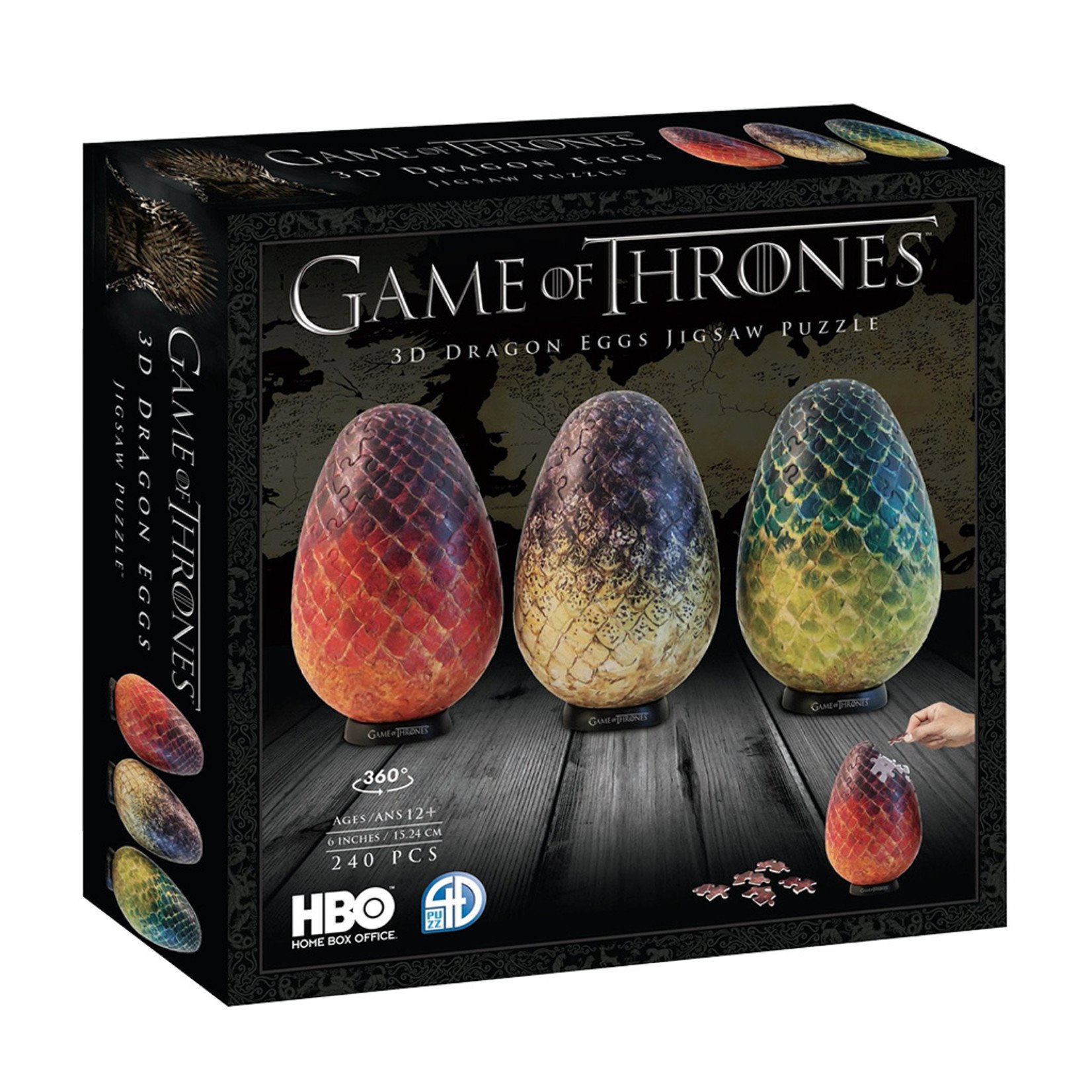 Game of Thrones Think Geek HTF Sleeping Dragon and Eggs Metal