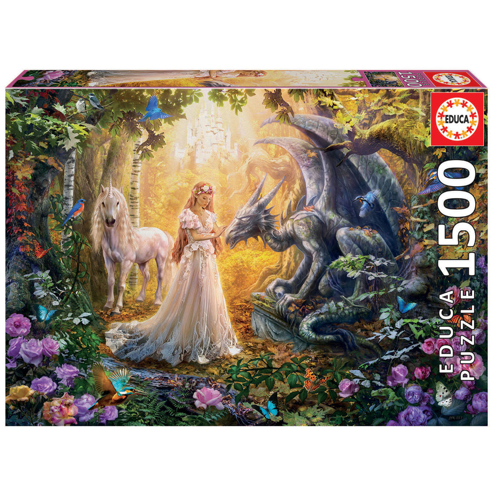 Dragon Princess and Unicorn -1500 piece puzzle