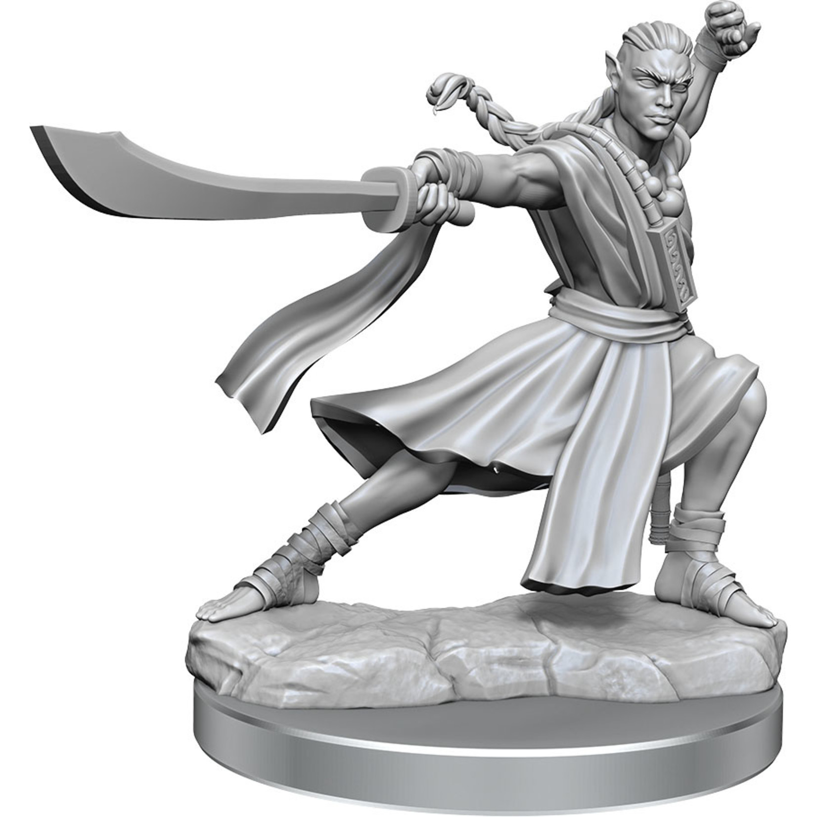 Dungeons & Dragons Frameworks: W01 Elf Monk Male