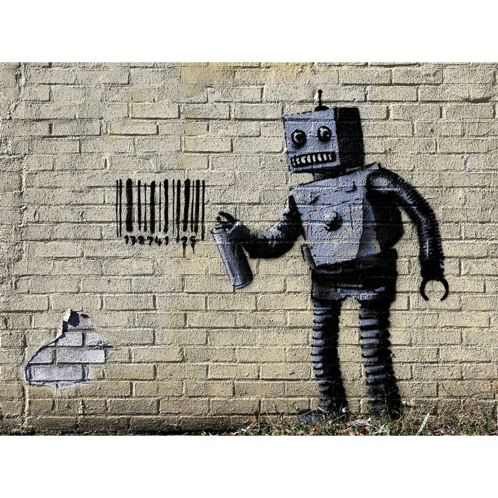 URBANART GRAFFITI-BANKSYTAGGINGROBOT