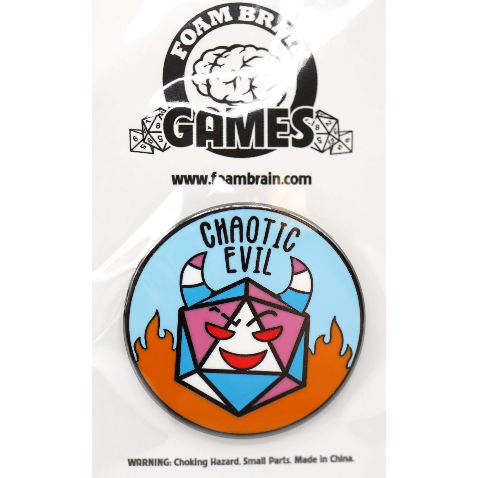 Foam Brain Pride Flag Alignment Pin: Transgender