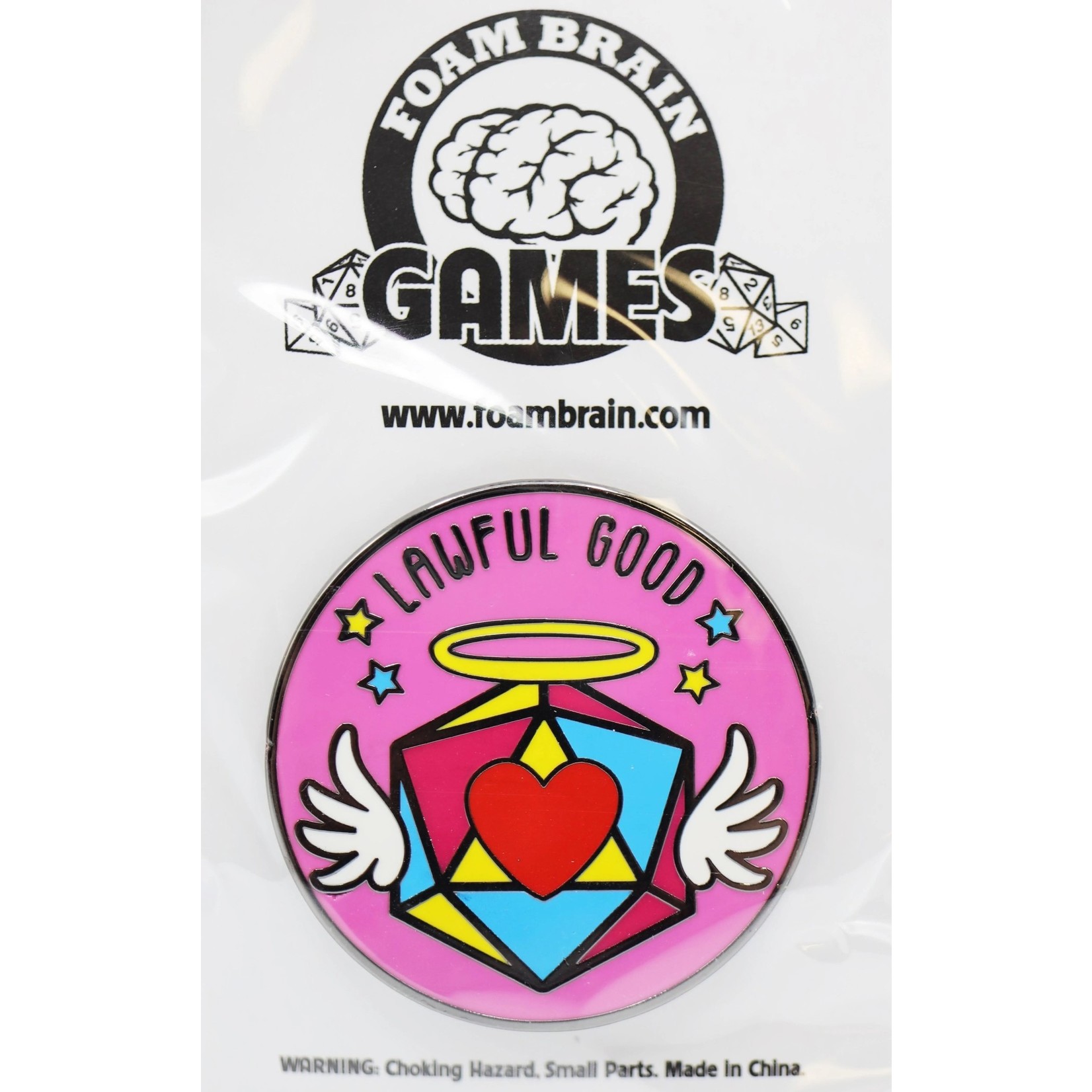 Foam Brain Pride Flag Alignment Pin: Pansexual