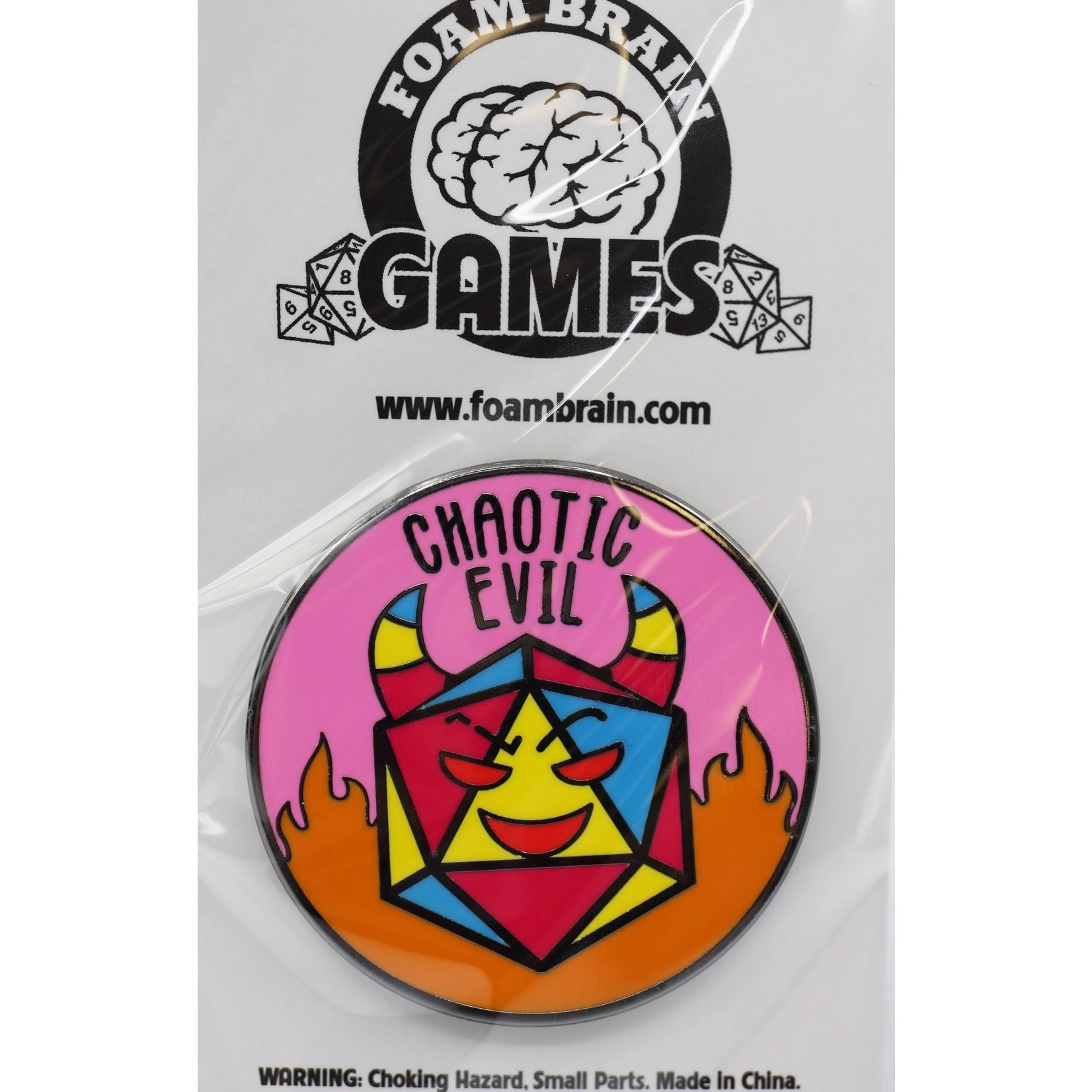 Foam Brain Pride Flag Alignment Pin: Pansexual