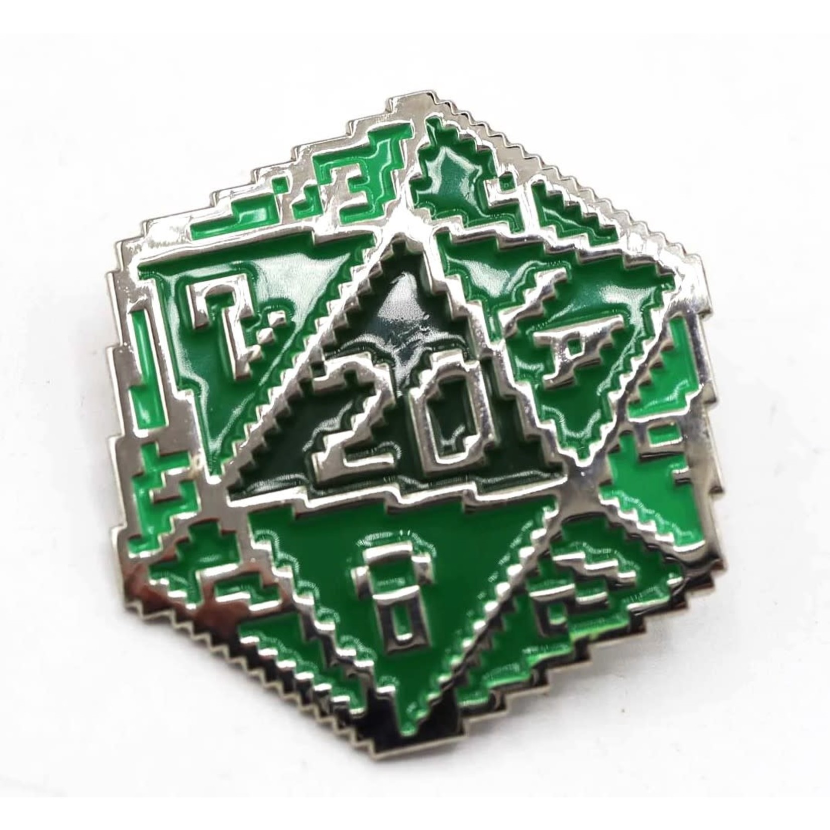 Foam Brain D20 Enamel Pins