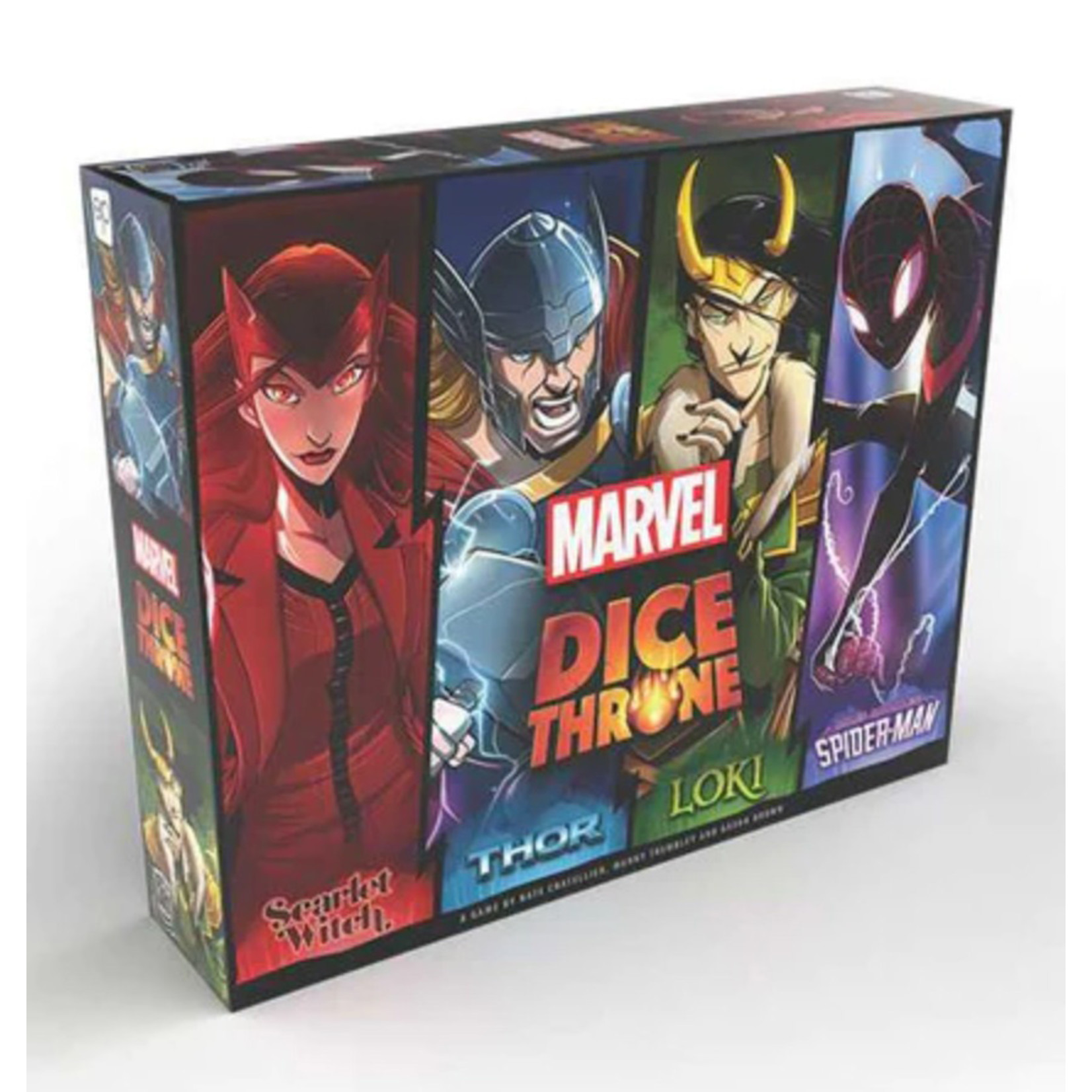 Marvel Dice Throne: 4-Hero Box (Scarlet Witch, Thor, Loki, and Spider-Man)