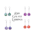 D20  Galaxy Earrings