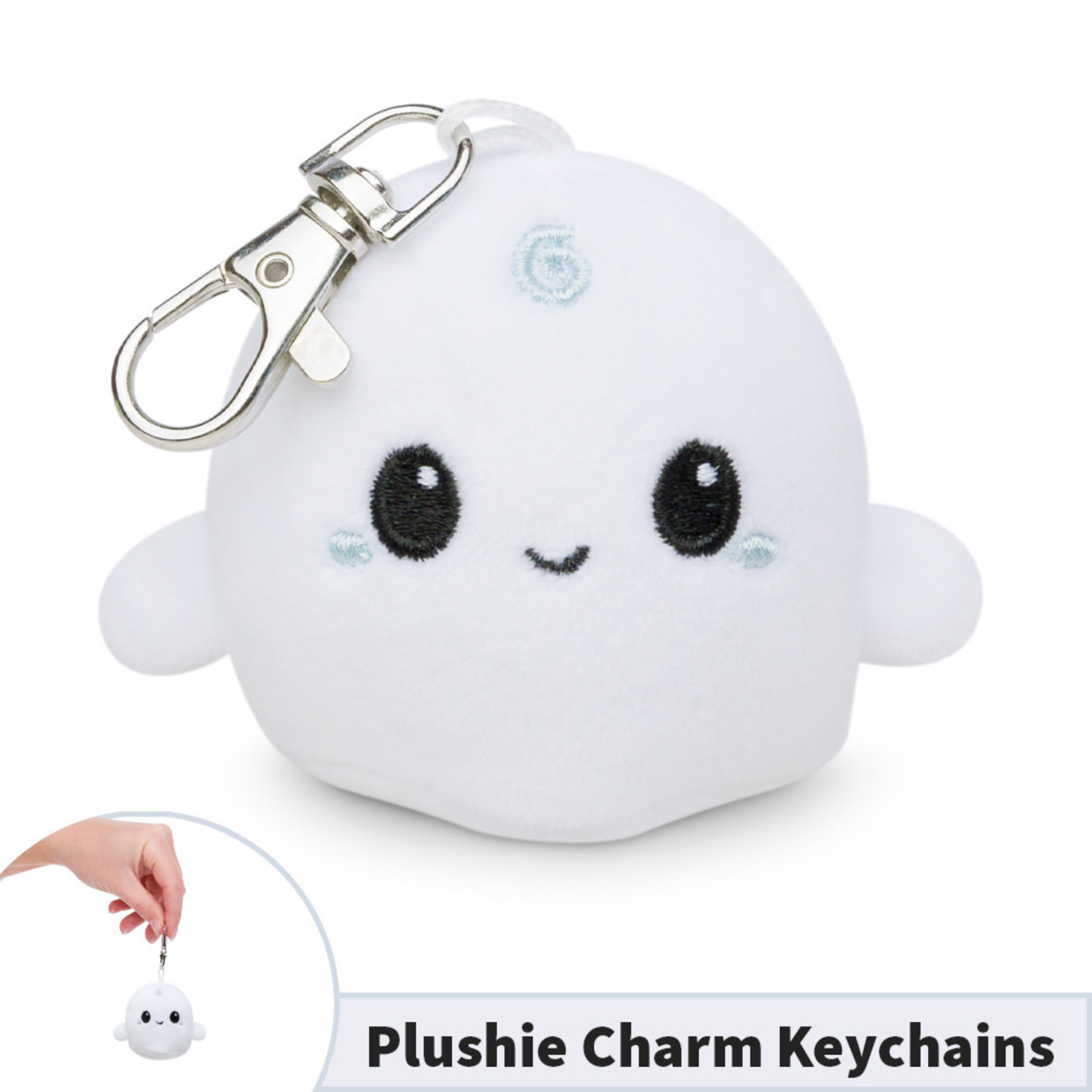 Ghost Plushie Charm Keychain