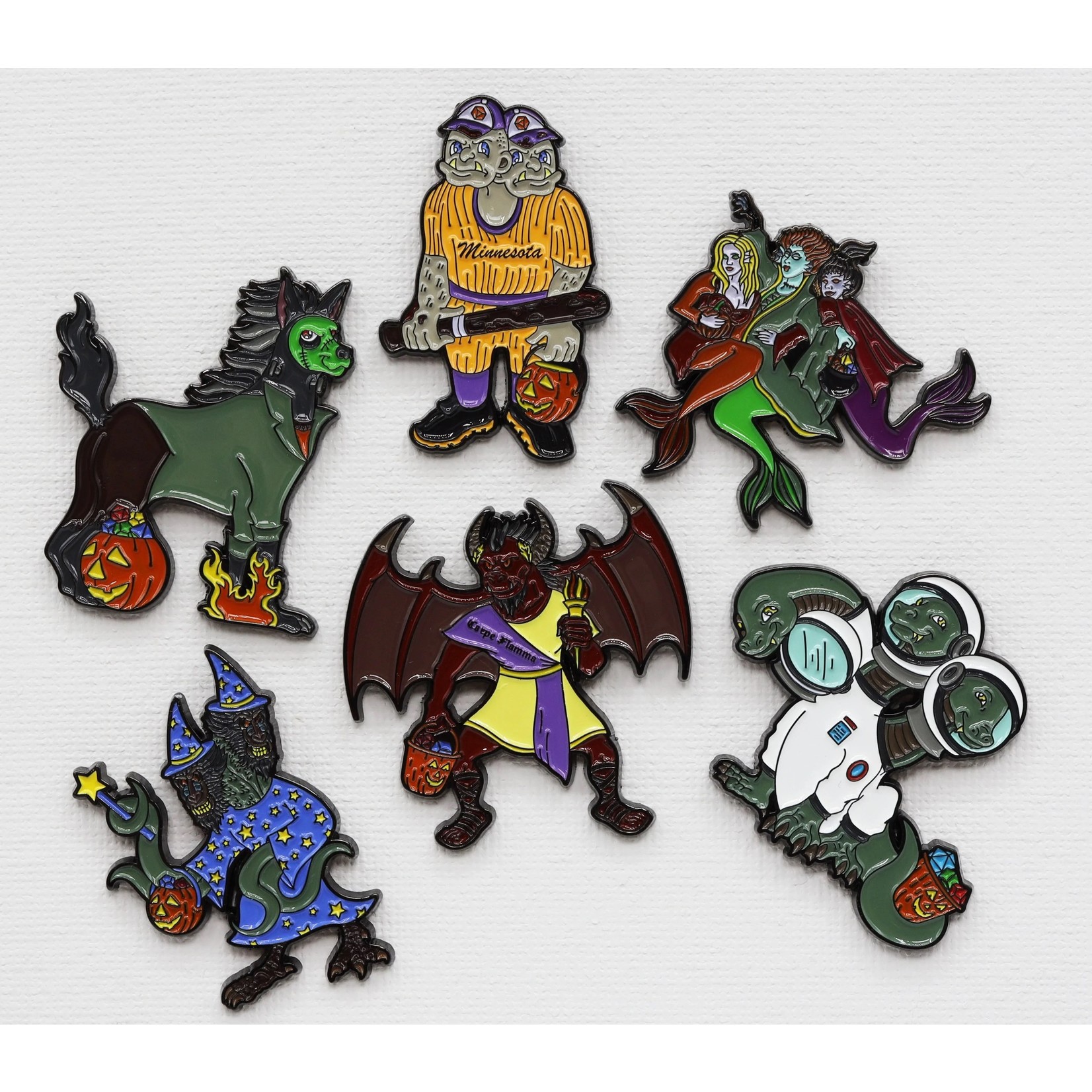 Trick or Treat Monster Enamel Pins