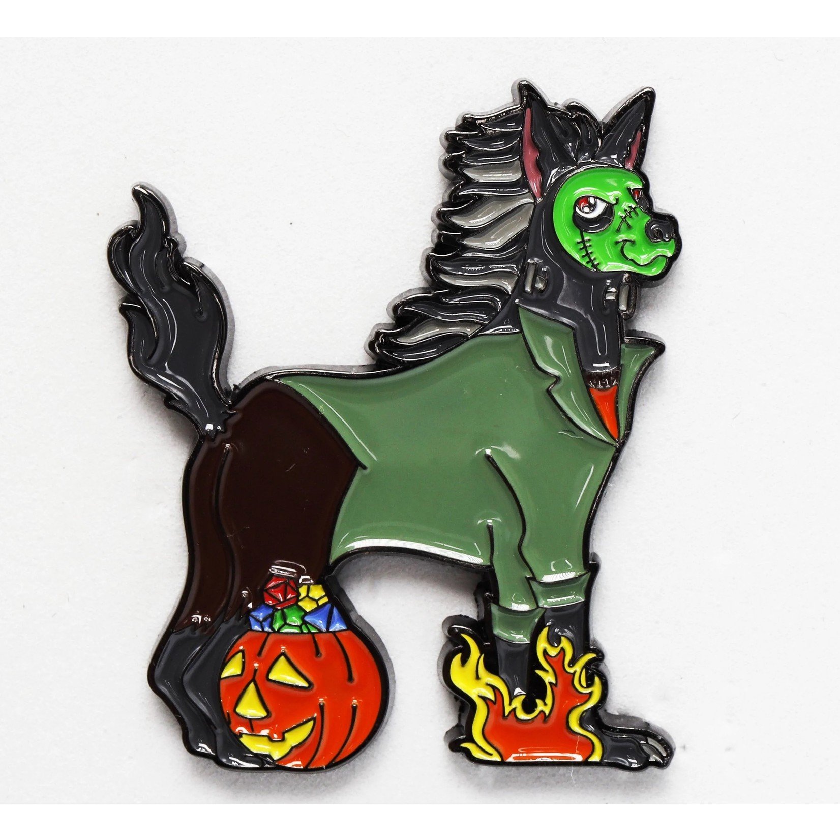Foam Brain Trick or Treat Monster Enamel Pins