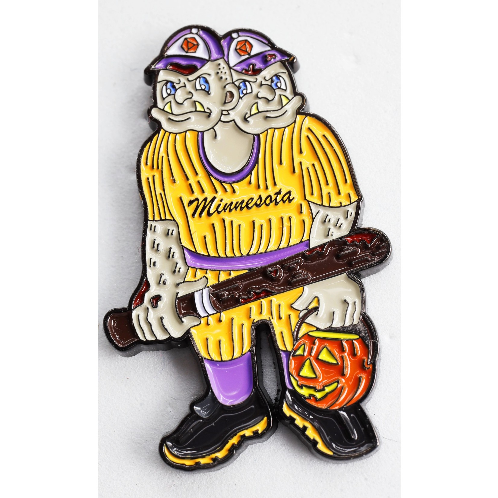 Foam Brain Trick or Treat Monster Enamel Pins