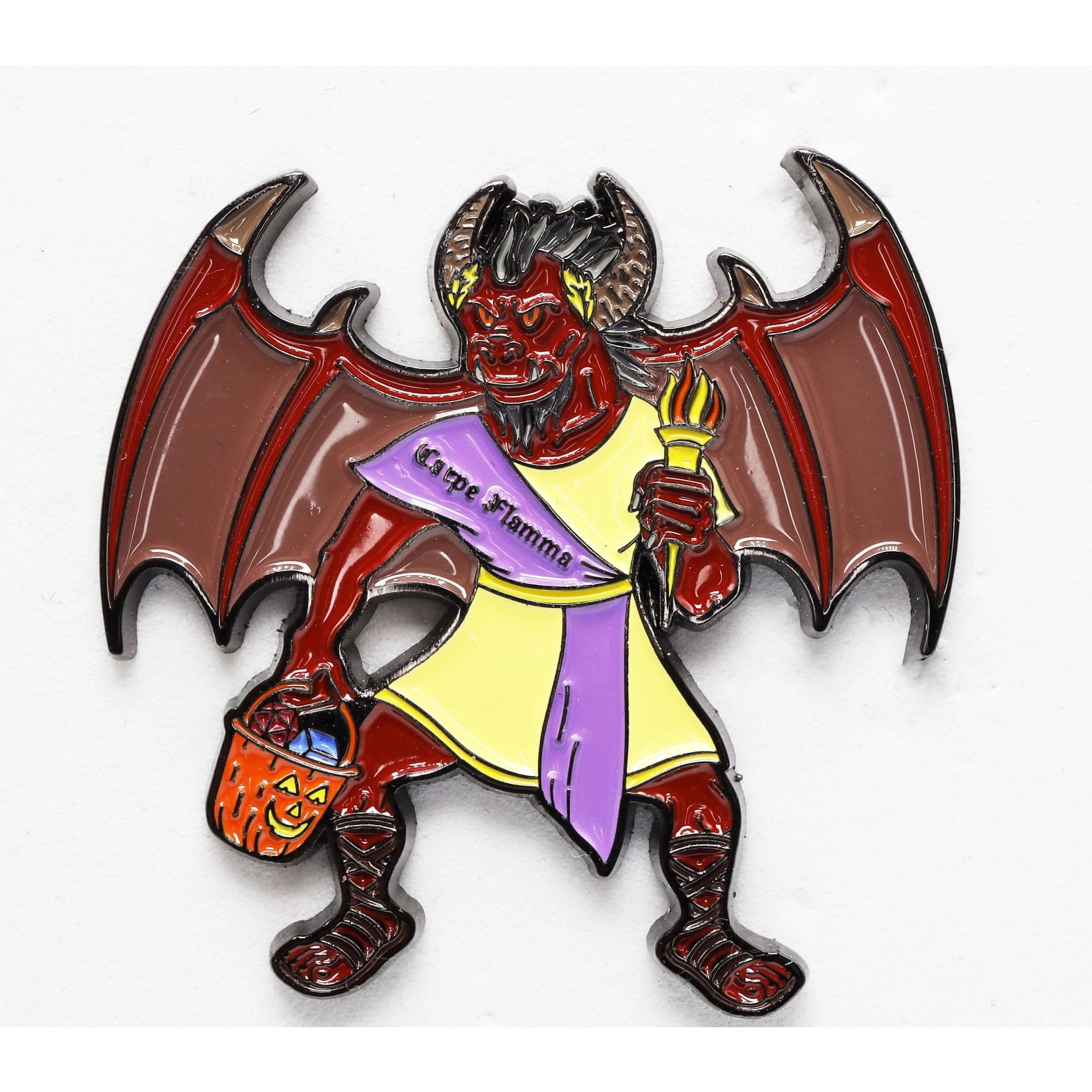 Foam Brain Trick or Treat Monster Enamel Pins