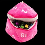 D20 Plush Dice Bag - Hot Pink