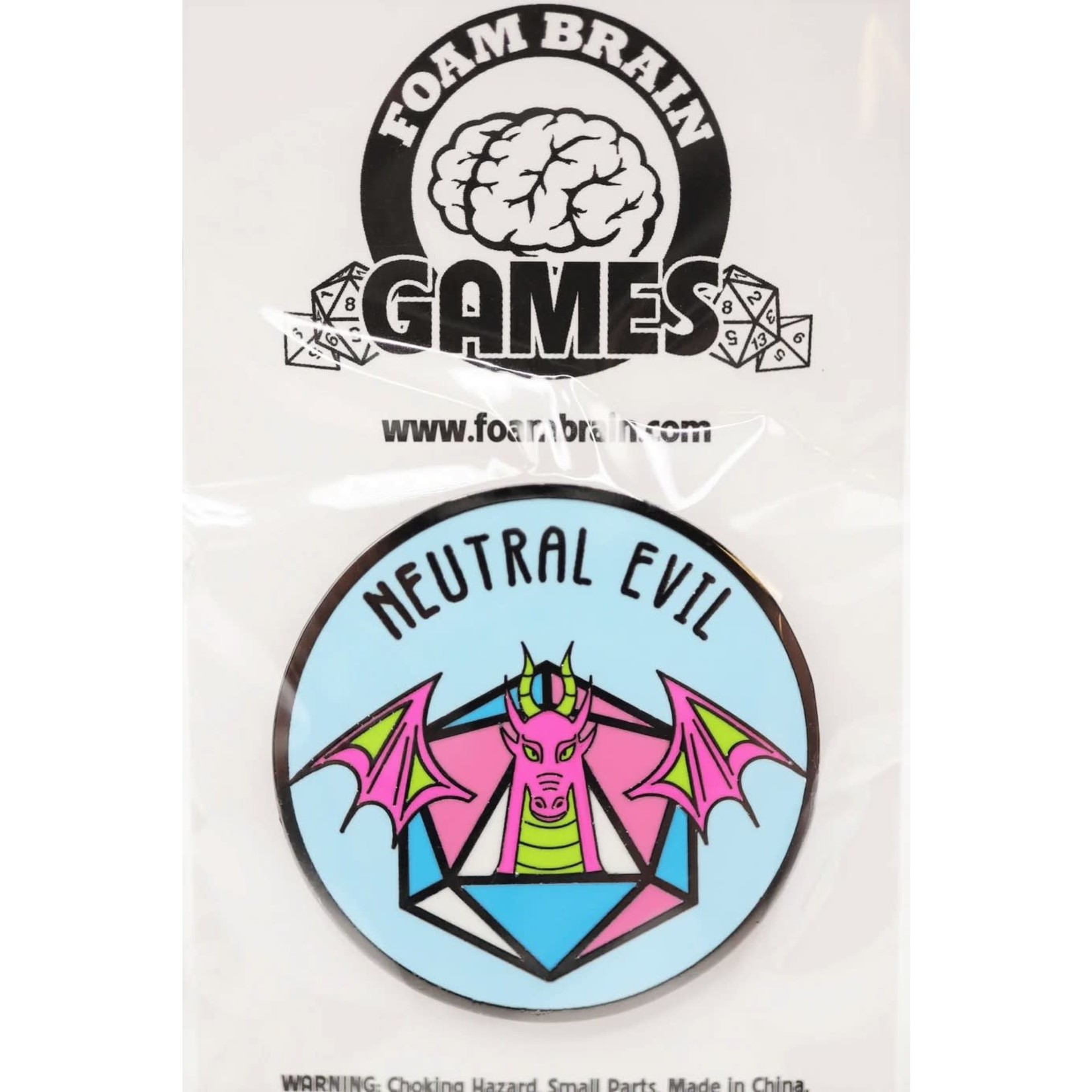 Foam Brain Pride Flag Alignment Pin: Transgender