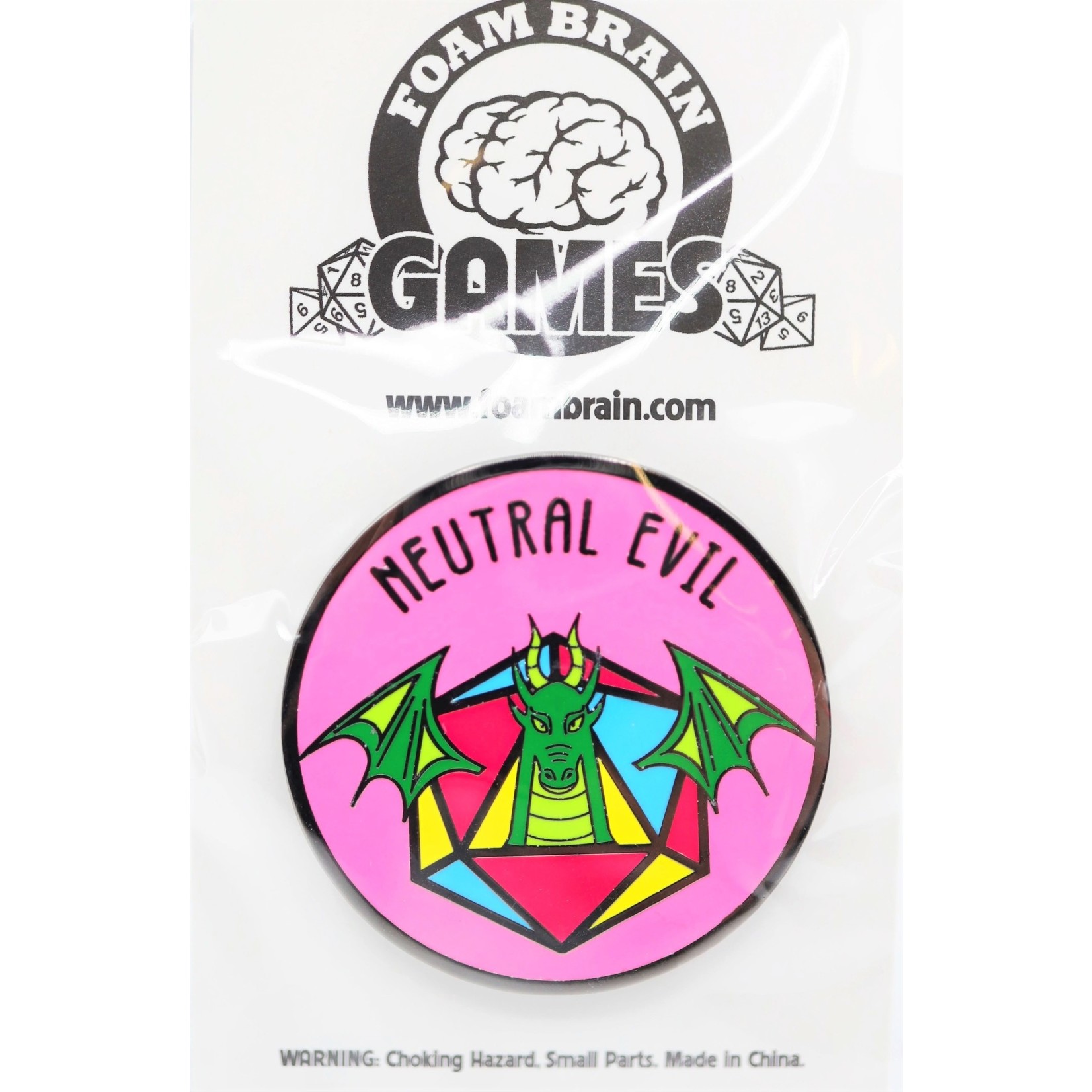 Foam Brain Pride Flag Alignment Pin: Pansexual