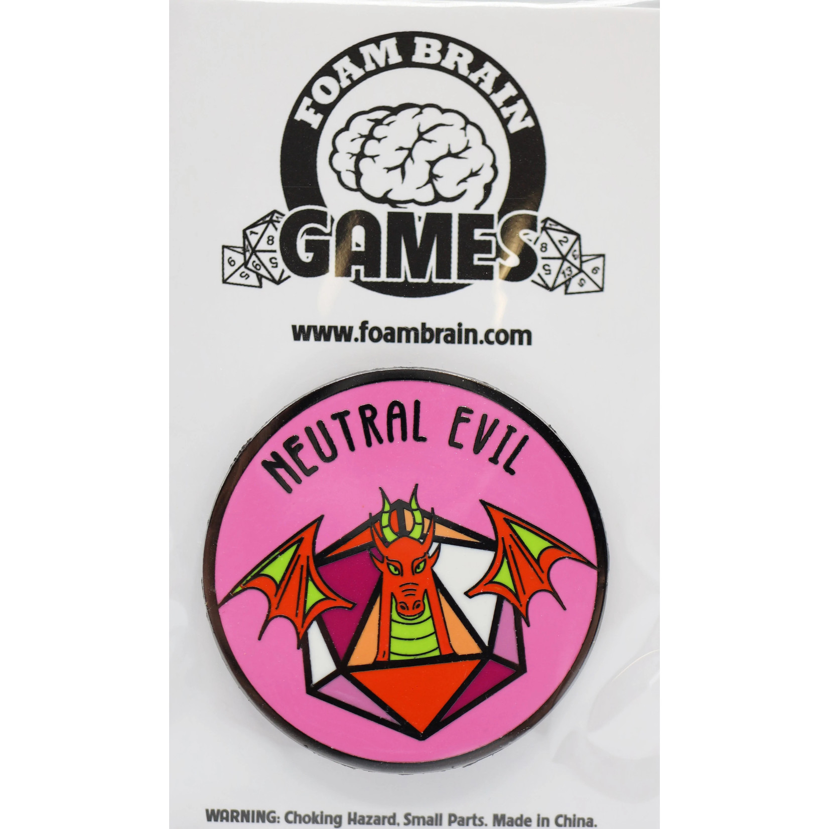 Foam Brain Pride Flag Alignment Pin: Lesbian