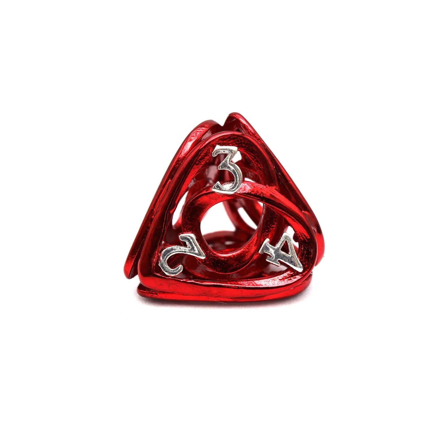 Red Hollow Hearts RPG Metal Dice Set