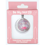 Be My Nat 20 Snowglobe D20 Necklace