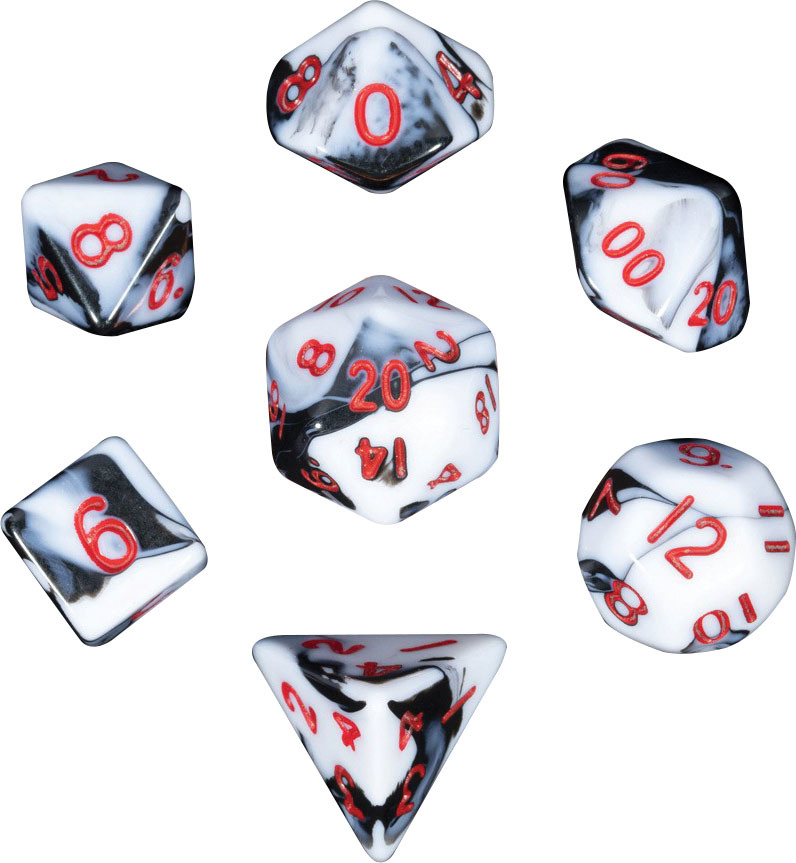 30pcs/set 1cm Compass Point Red/white Dice Chess Piece For Puzzle