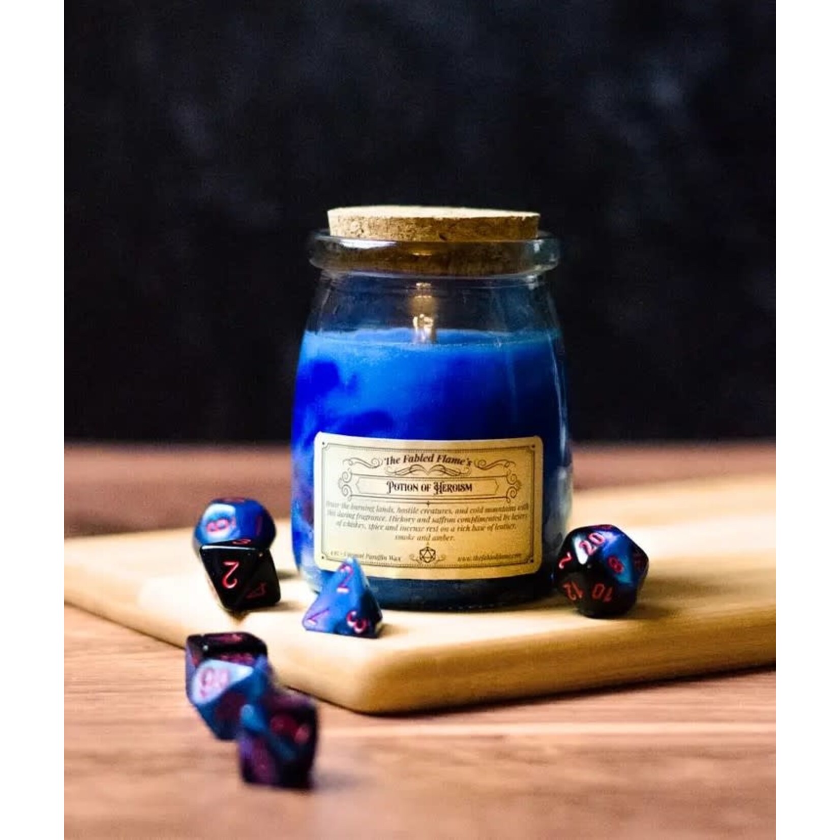 Potion Bottle Candle by Fabled Flame