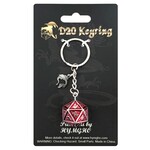 Metal D20 Dice Keychain Behemoth