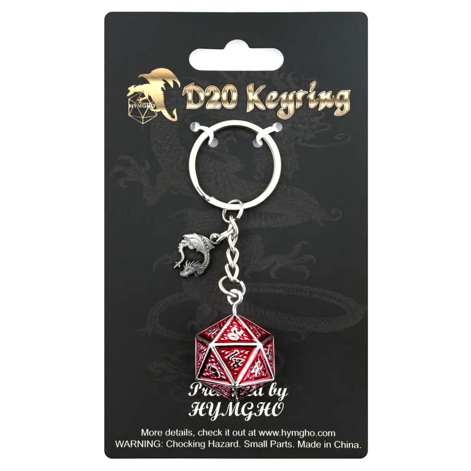 Metal D20 Dice Keychain Behemoth