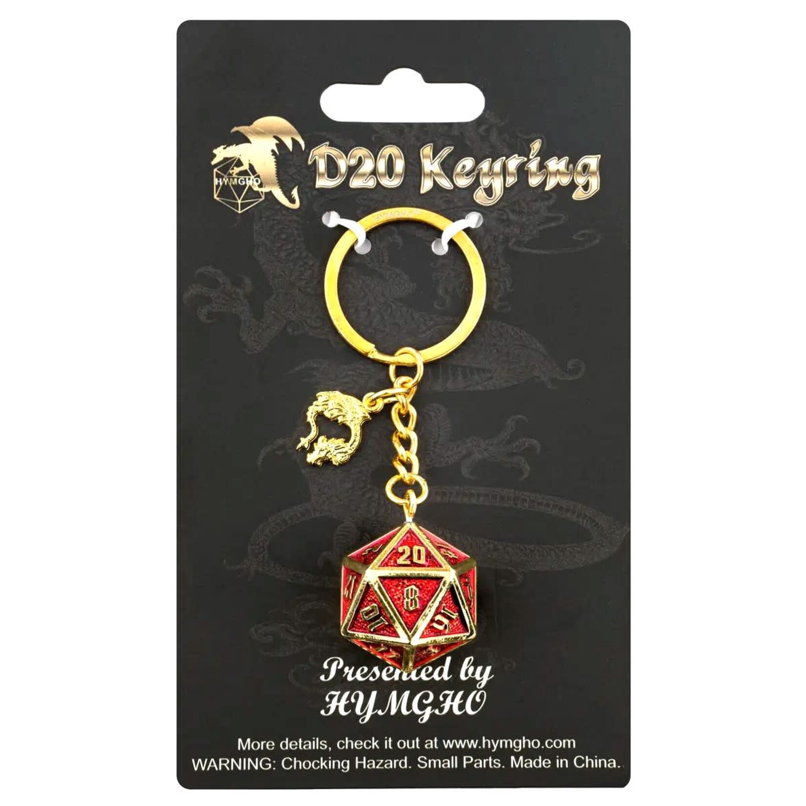 Metal D20 Dice Keychain Behemoth