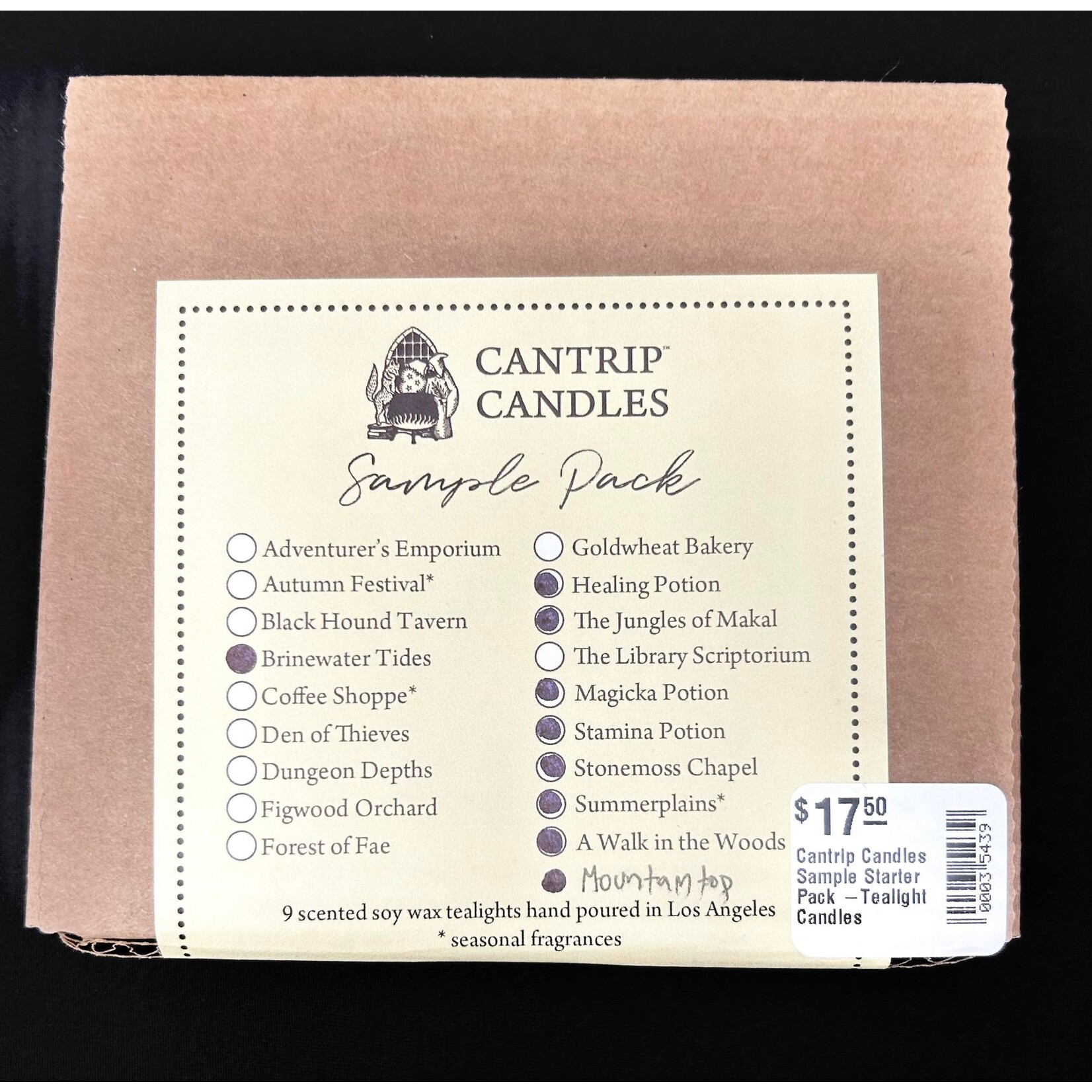 Cantrip Candles Sample Starter Pack -Tealight Candles