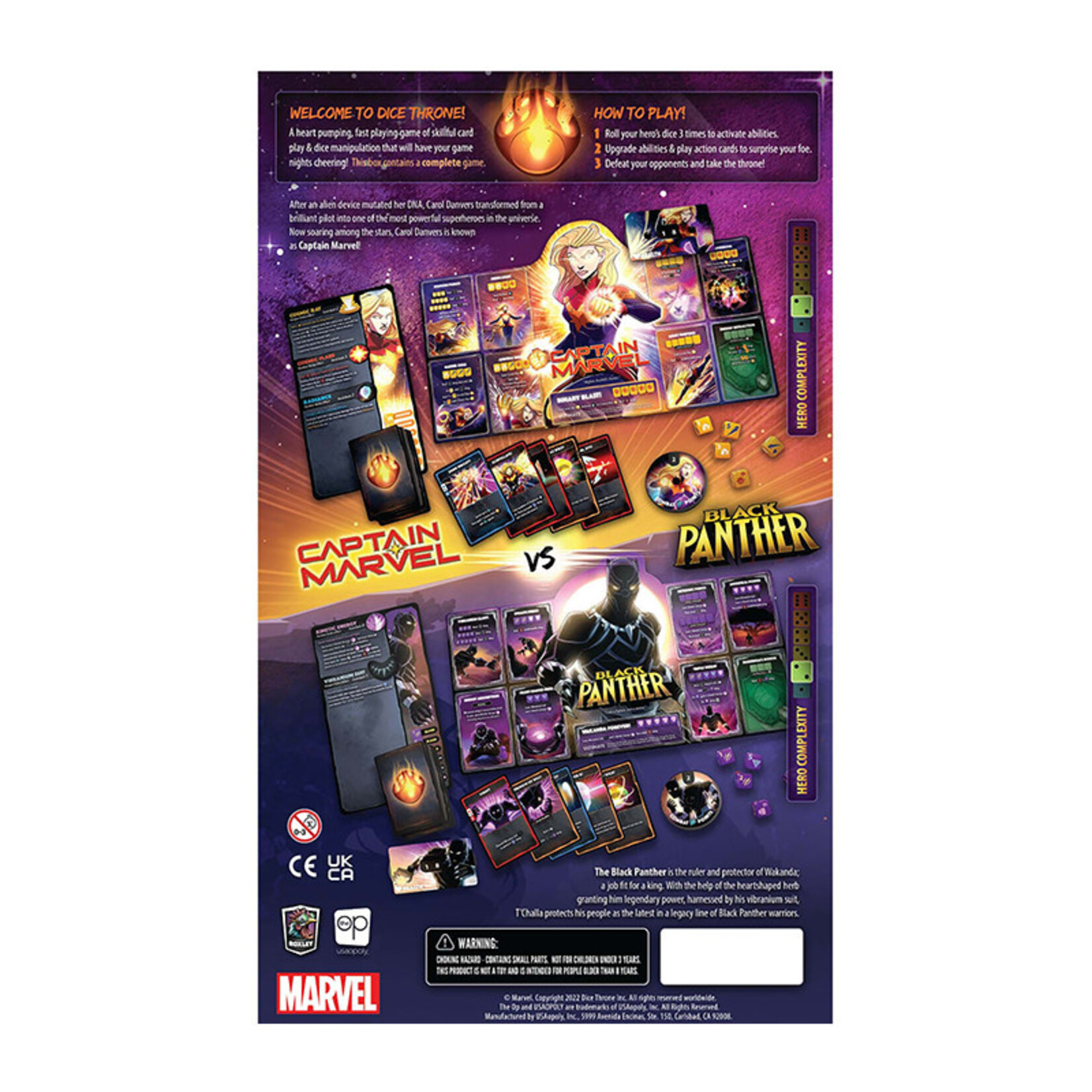 Marvel Dice Throne: 2-Hero Box 1 (Captain Marvel & Black Panther)