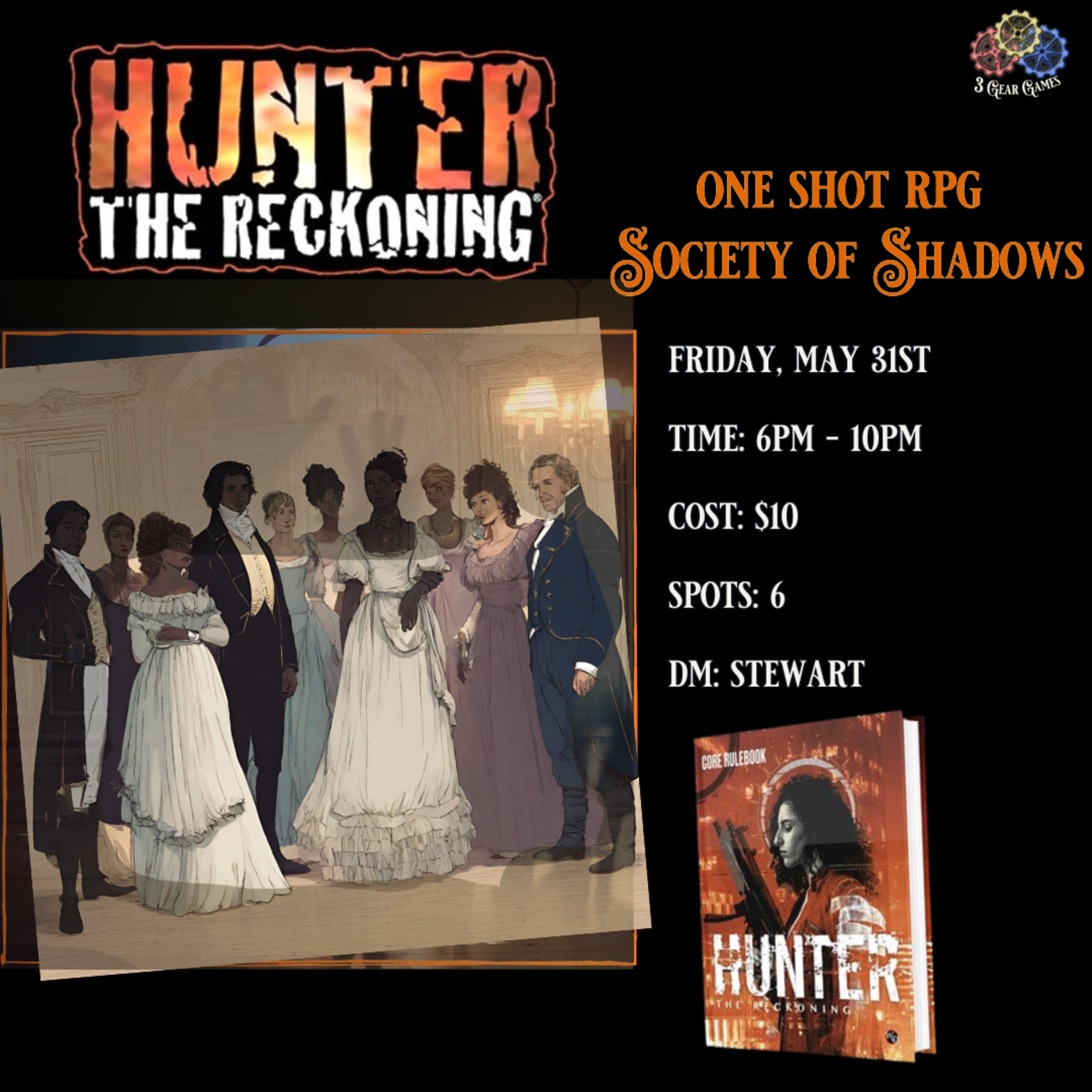 Event Hunter One Shot RPG :Society of Shadows