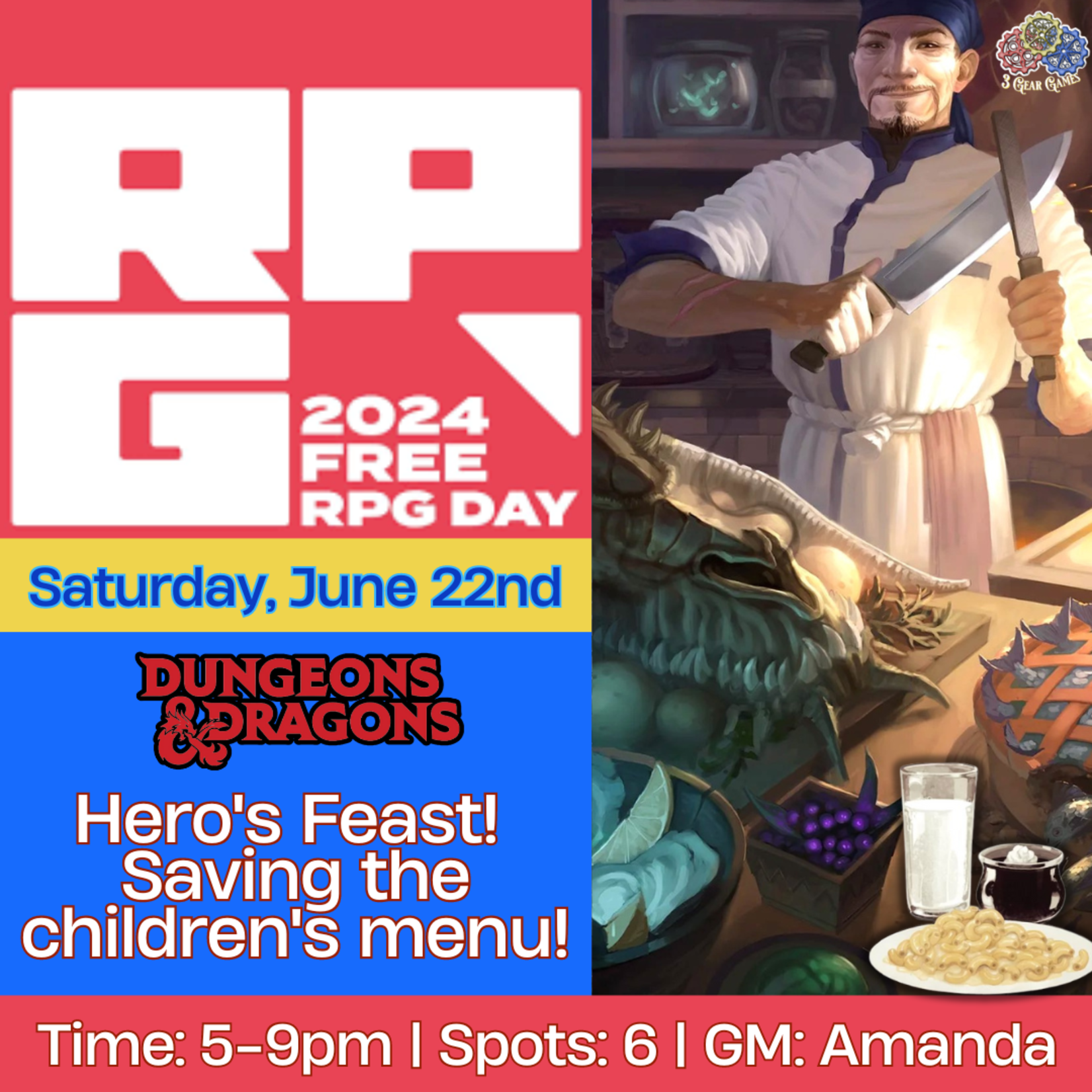 Free RPG Day Saturday Games (Day 1)