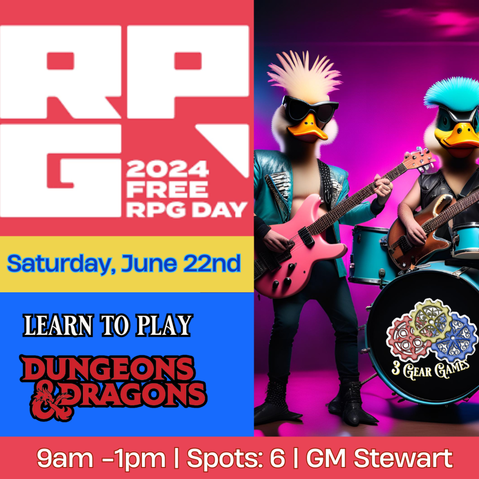 Free RPG Day Saturday Games (Day 1)