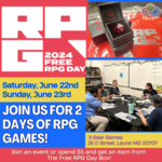 Free RPG Day Saturday Games (Day 1)