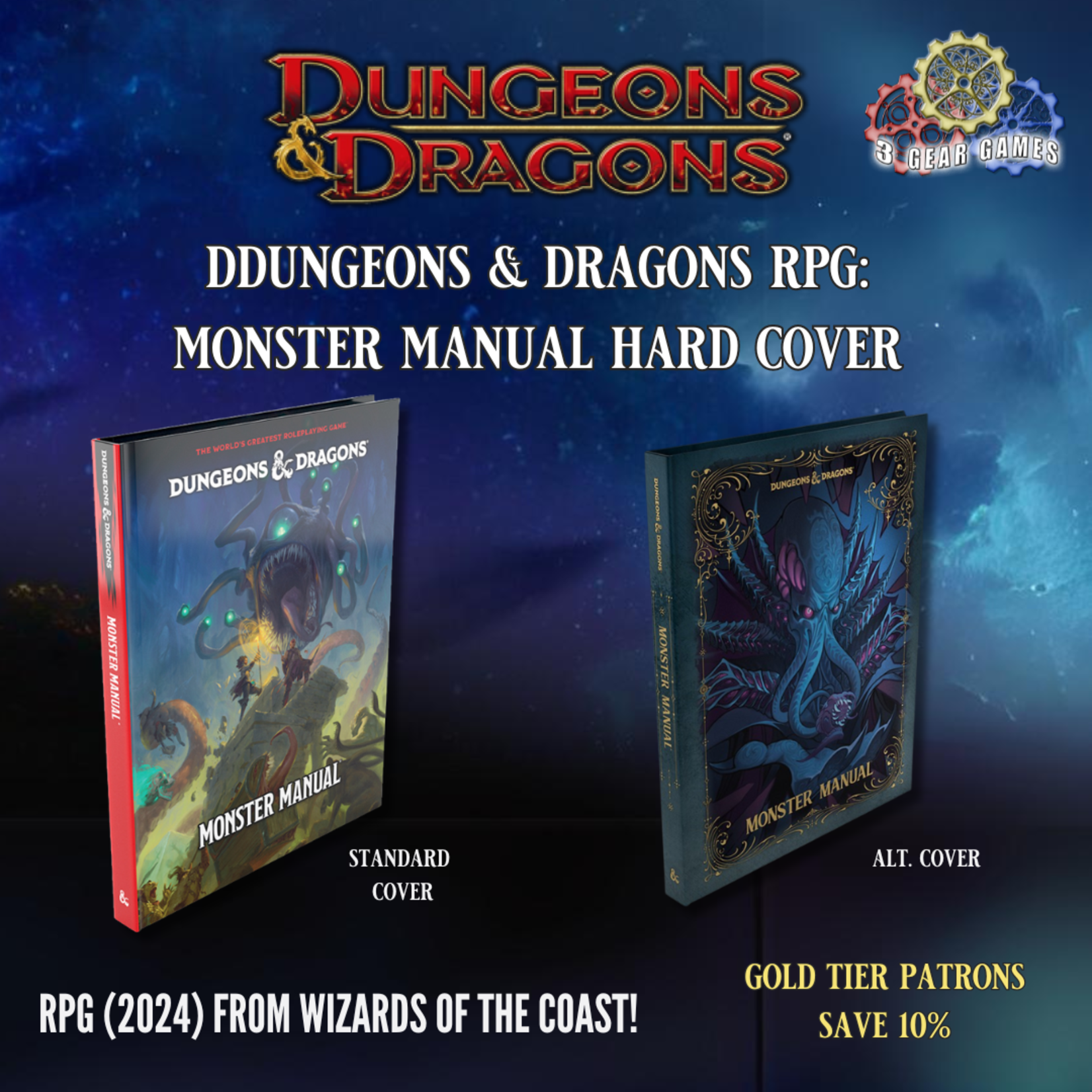 Dungeons & Dragons RPG: Monster Manual Hard Cover (2024)