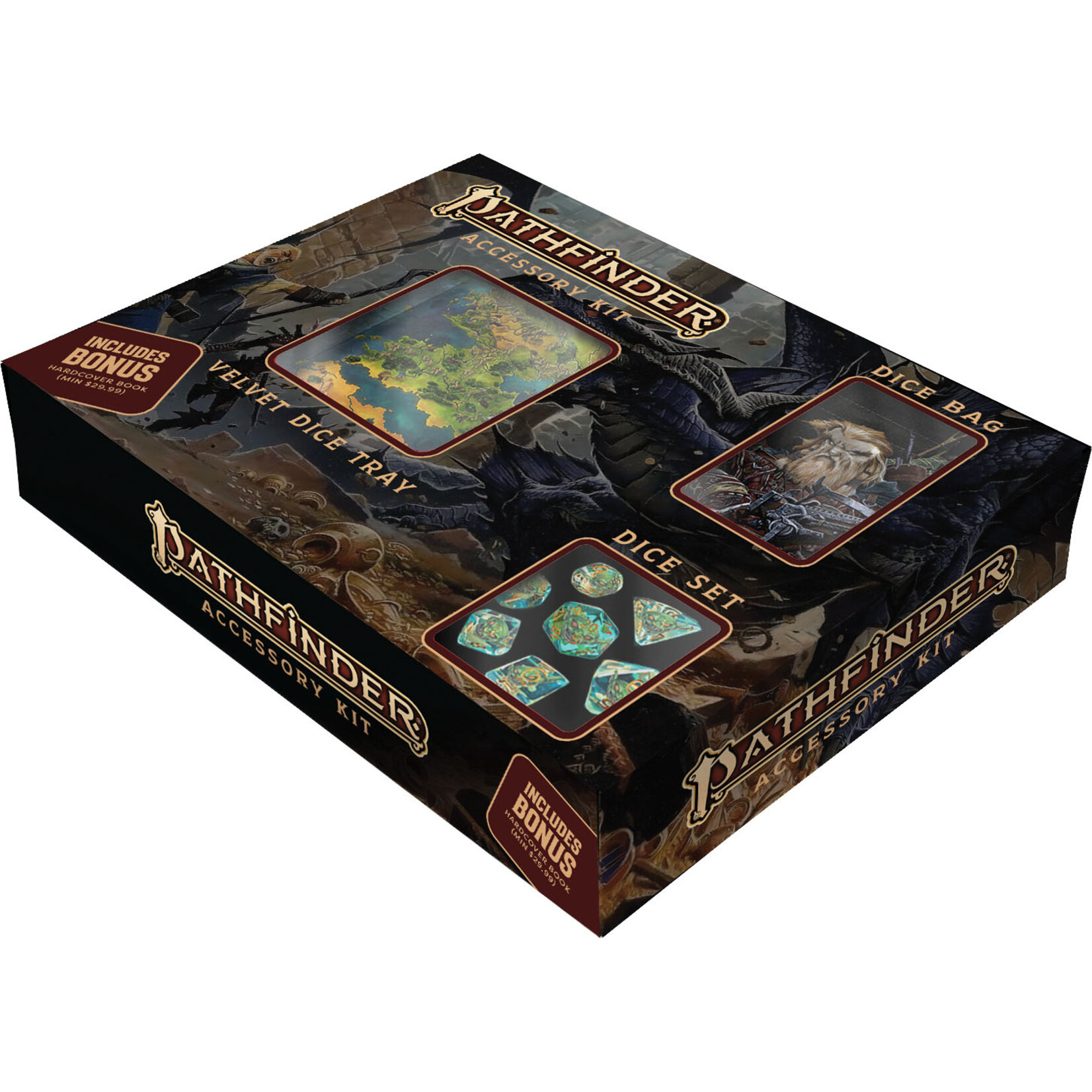 Pathfinder: Bundle Dice Set/Dice Bag/Dice Tray