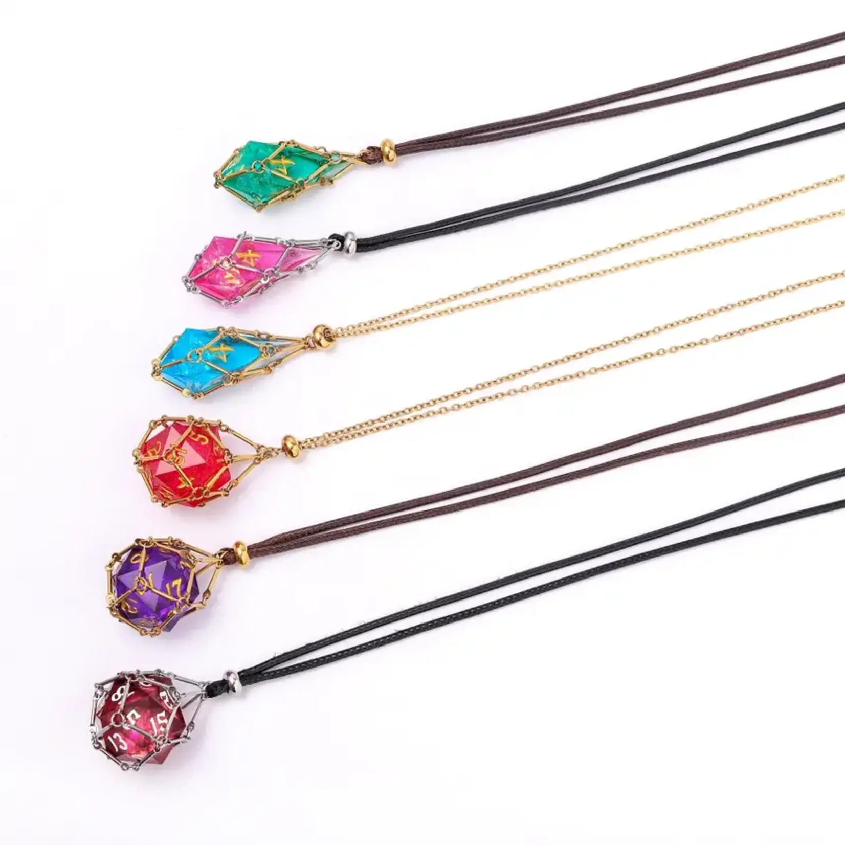 D20  Dice Chain Necklace