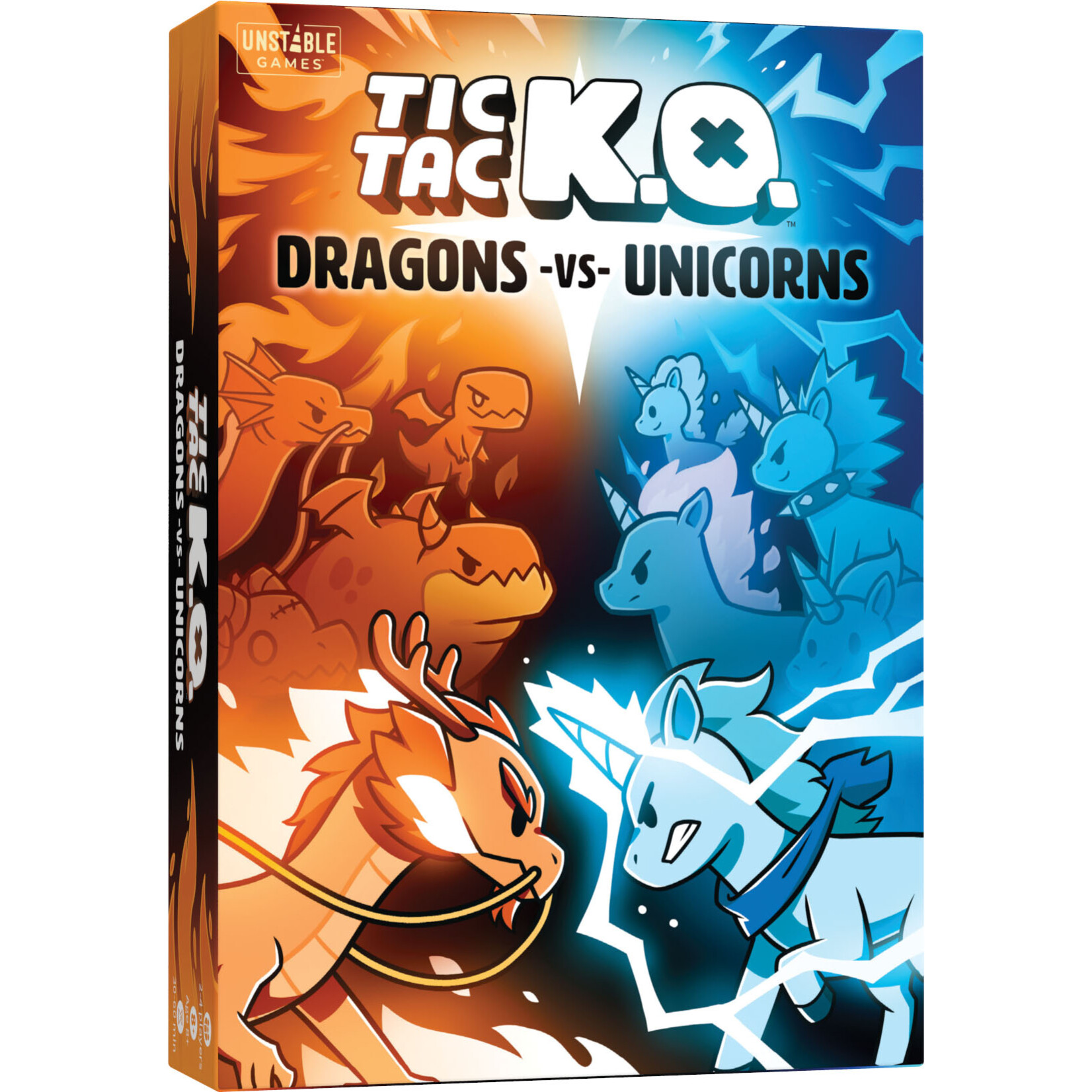 Tic Tac KO: Dragons vs Unicorns (stand alone or expansion)