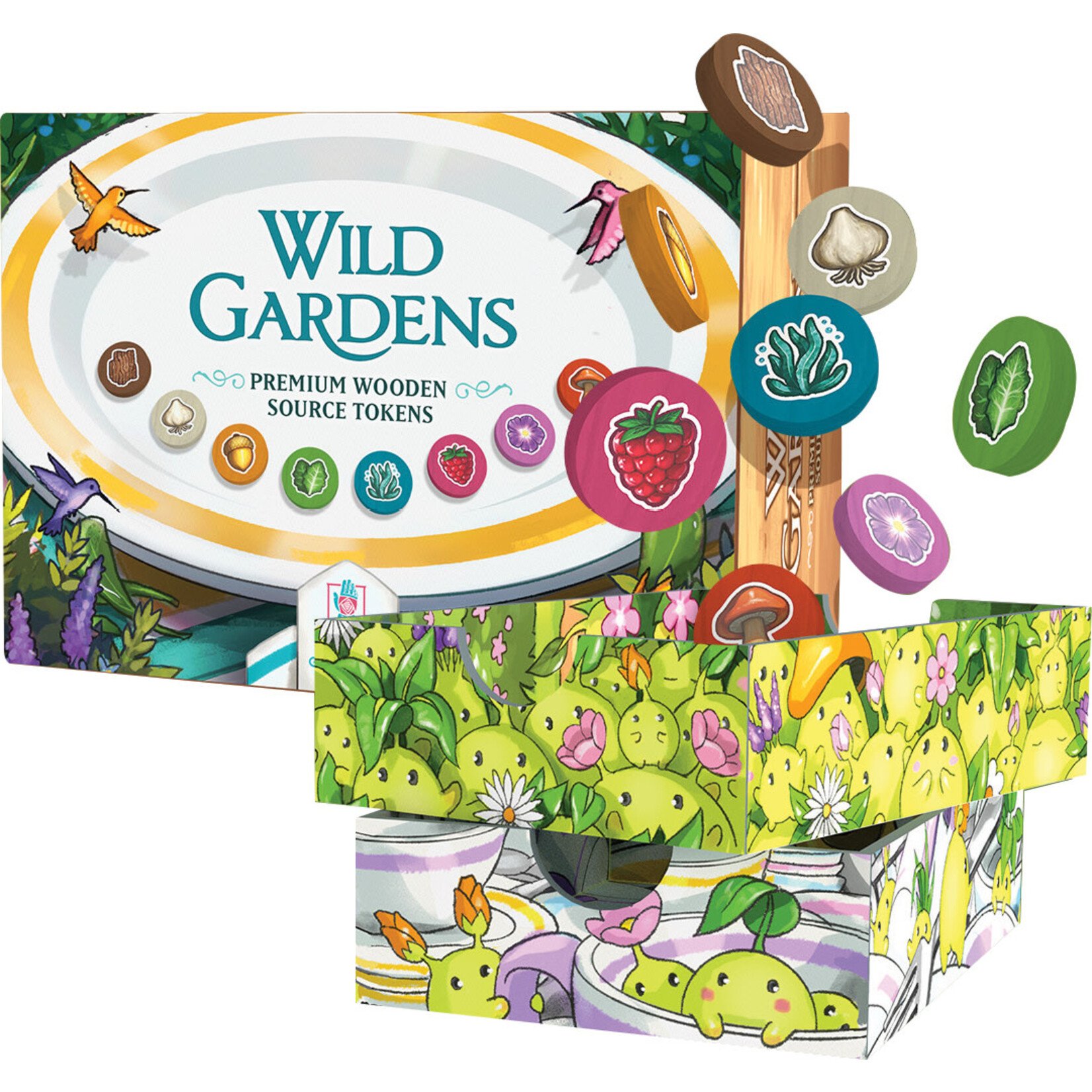 Wild Gardens: Premium Wooden Source Token Pack