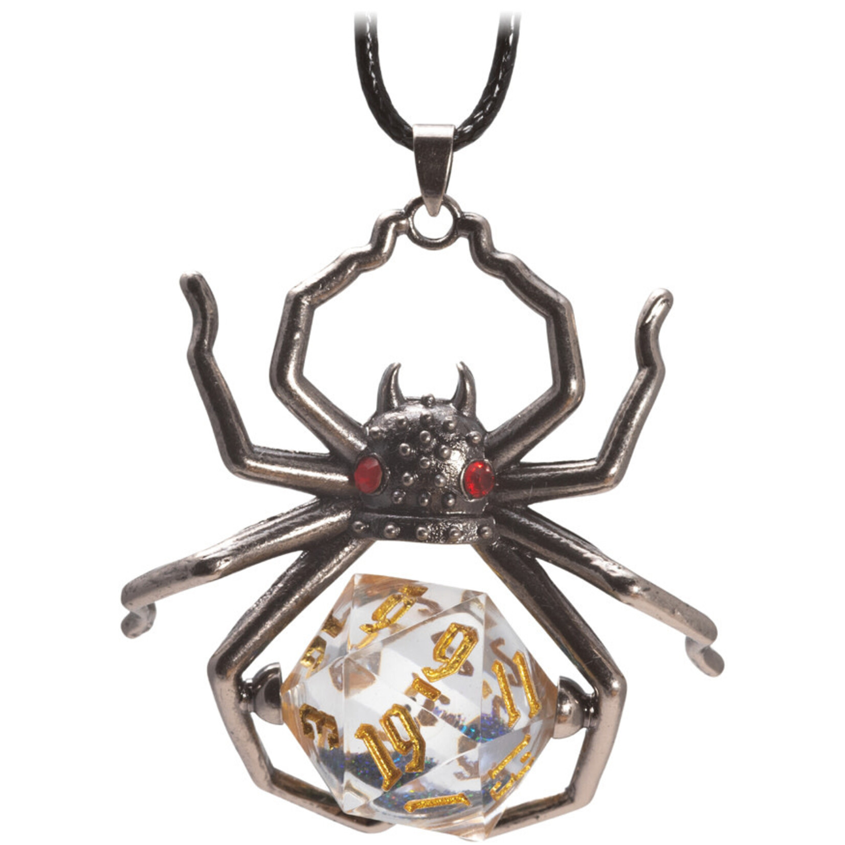 D20 Necklace: Black Widow