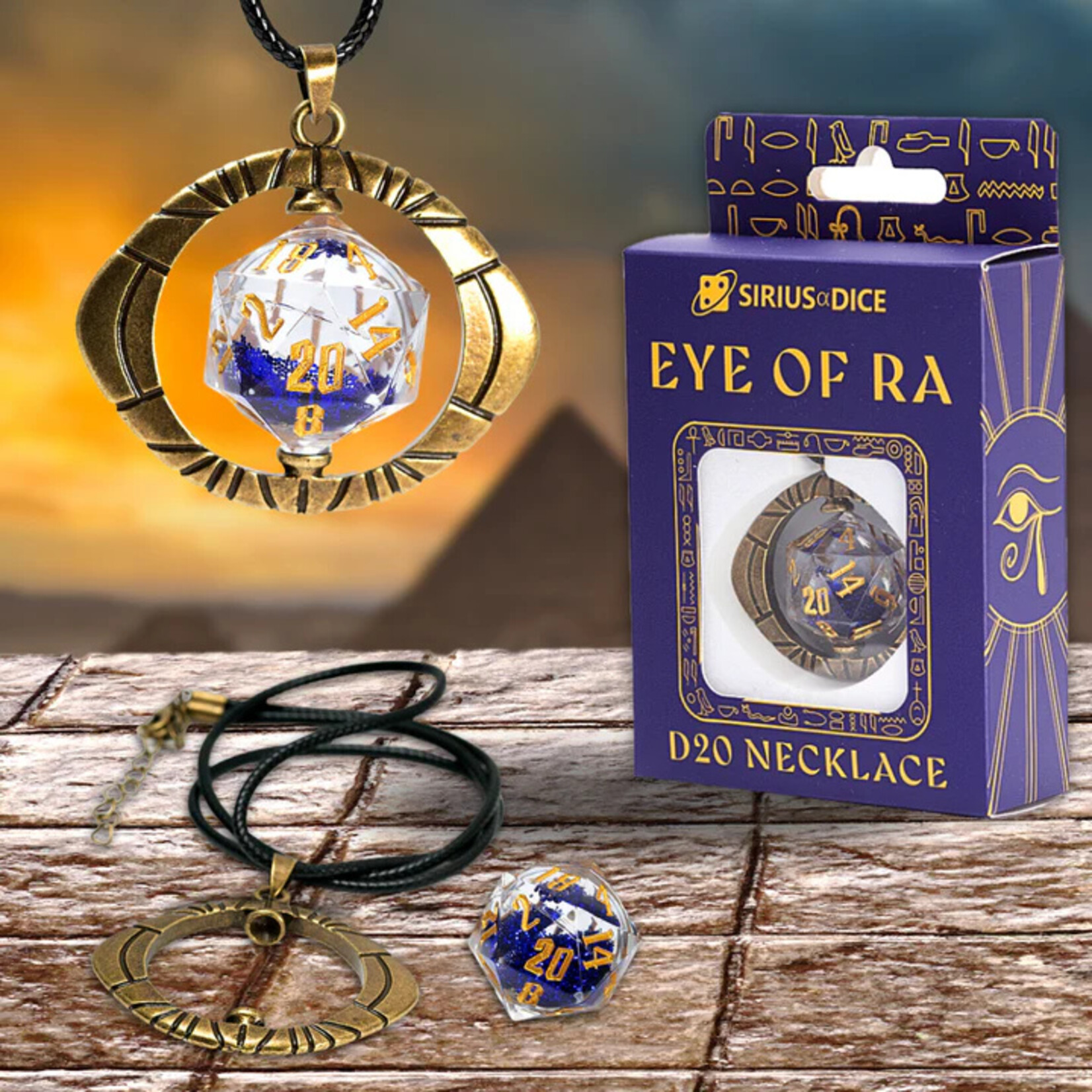 D20 Necklace: Eye of Ra