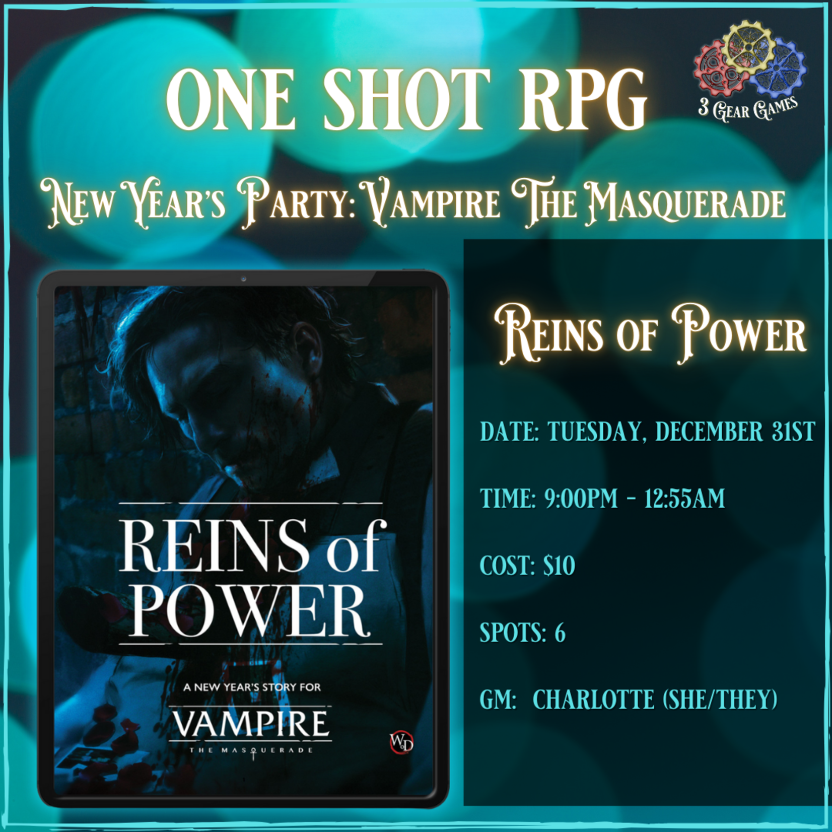 New Year's Party: Vampire: Reins of Power