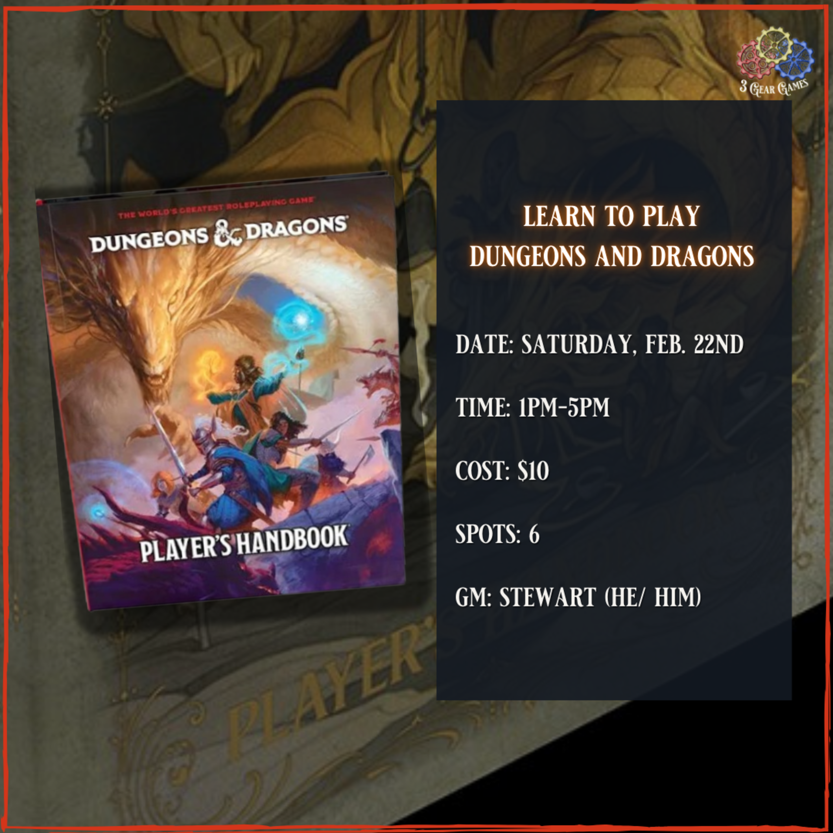 Learn To Play Dungeons and Dragons Event
