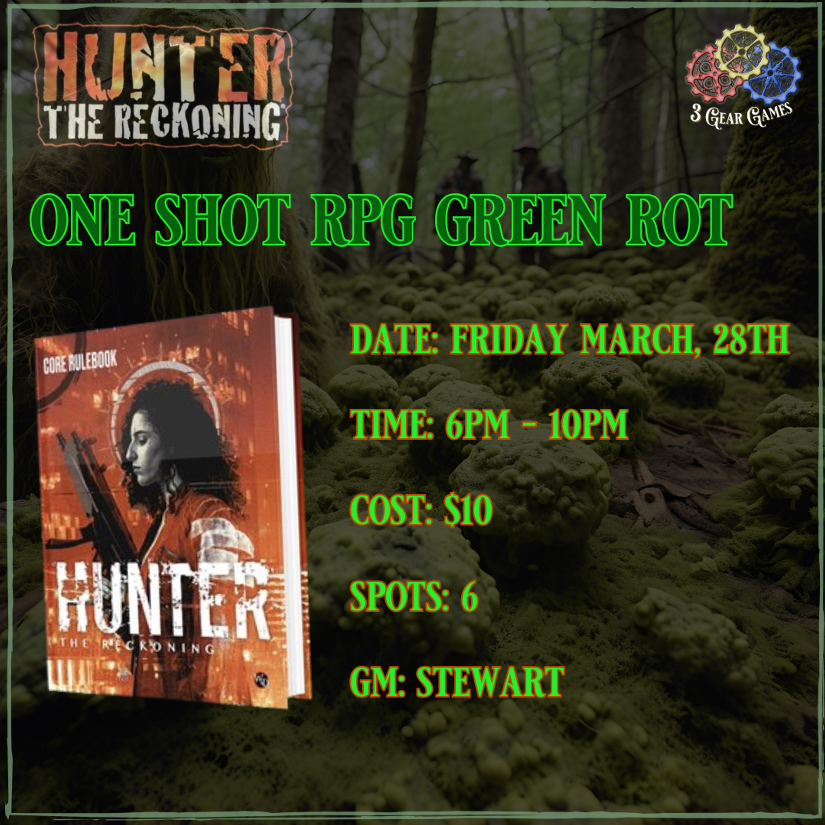 One Shot RPG- Hunter The Reckoning : Green Rot