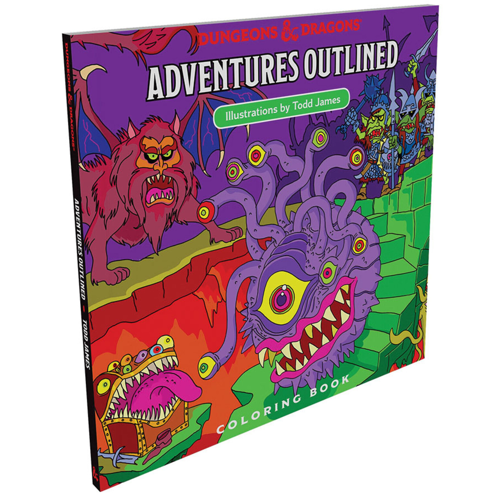 Dungeons & Dragons Adventures Outlined Coloring Book