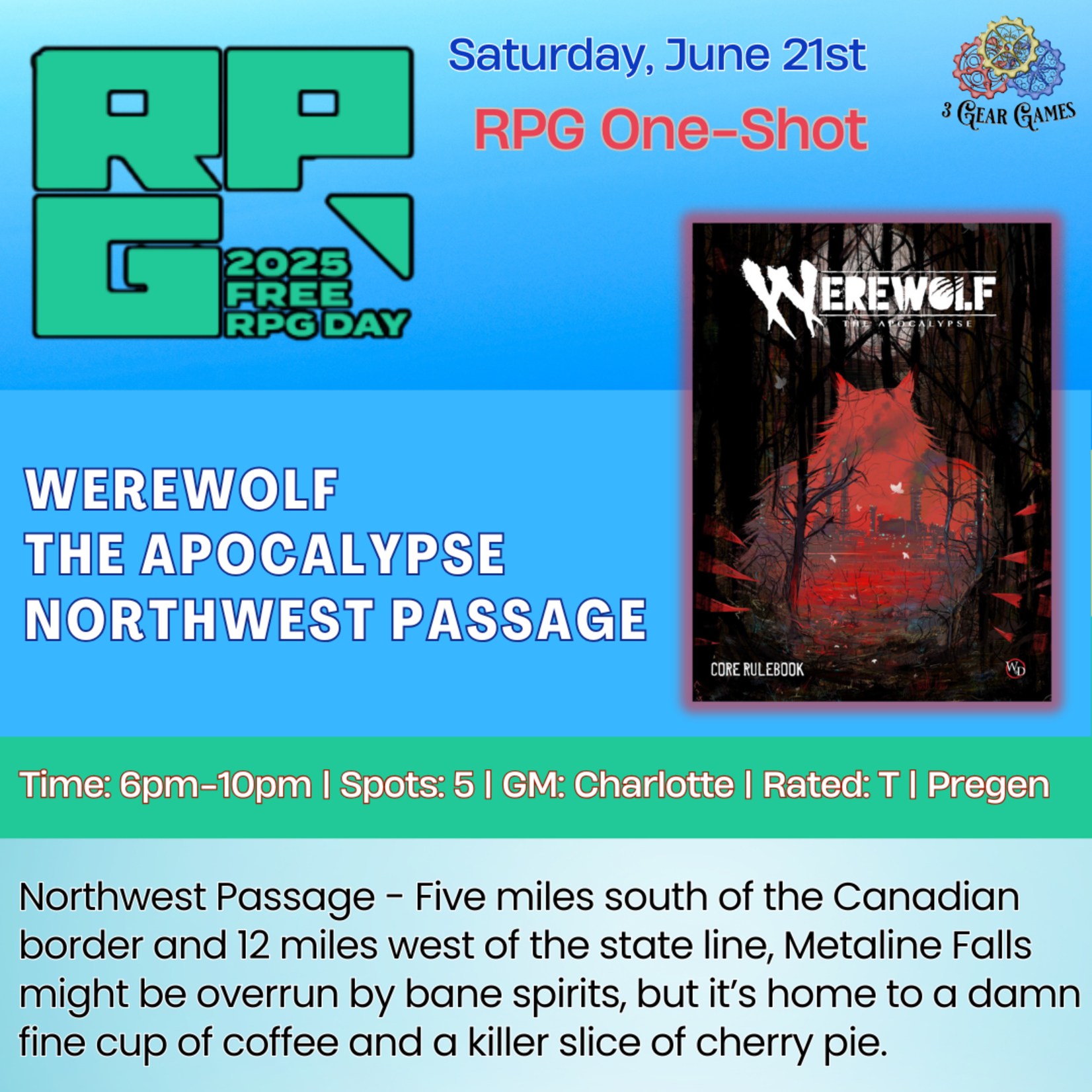 Free RPG Day 1 (Sat 6/21) -