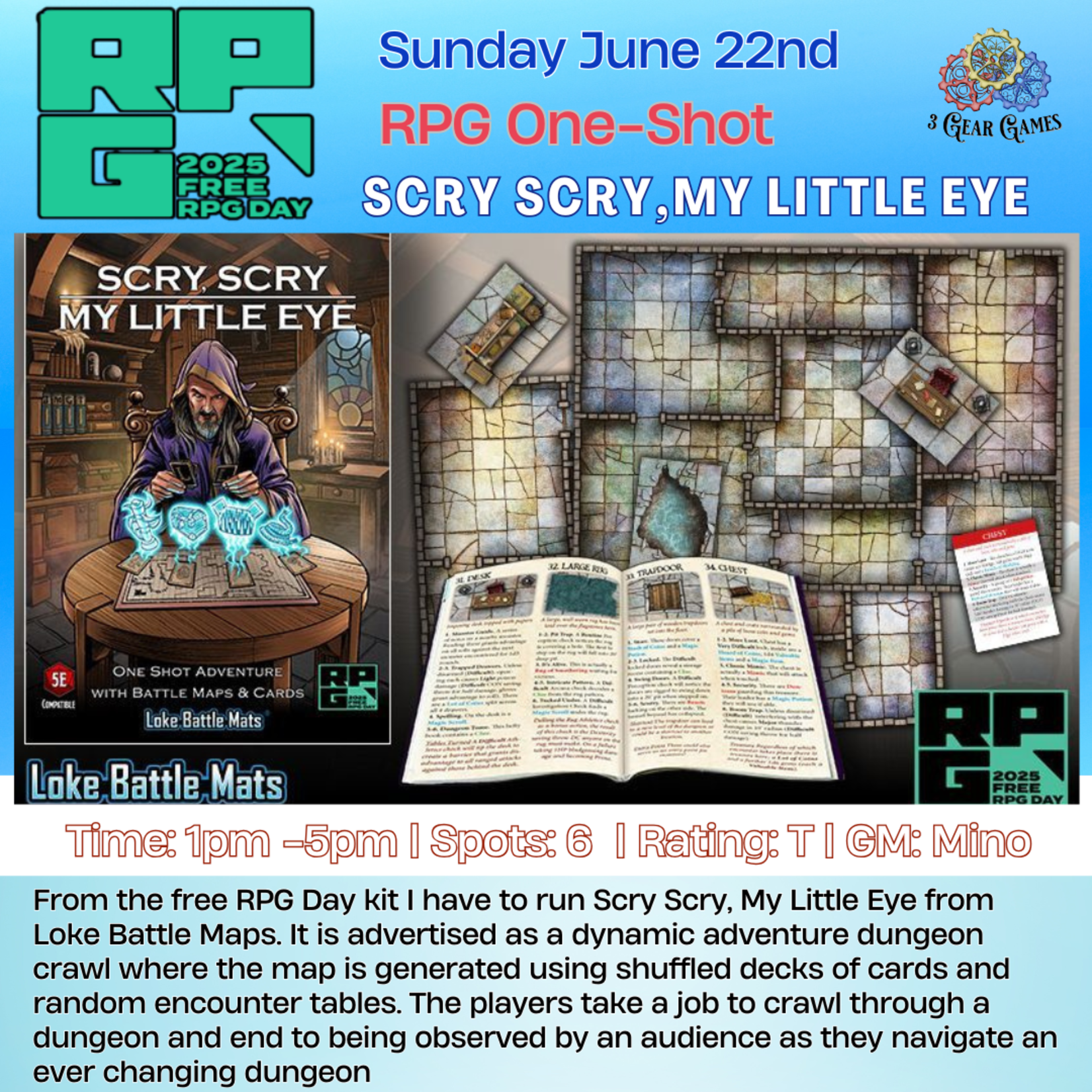 Free RPG Day 2 (Sun 6/22 ) -